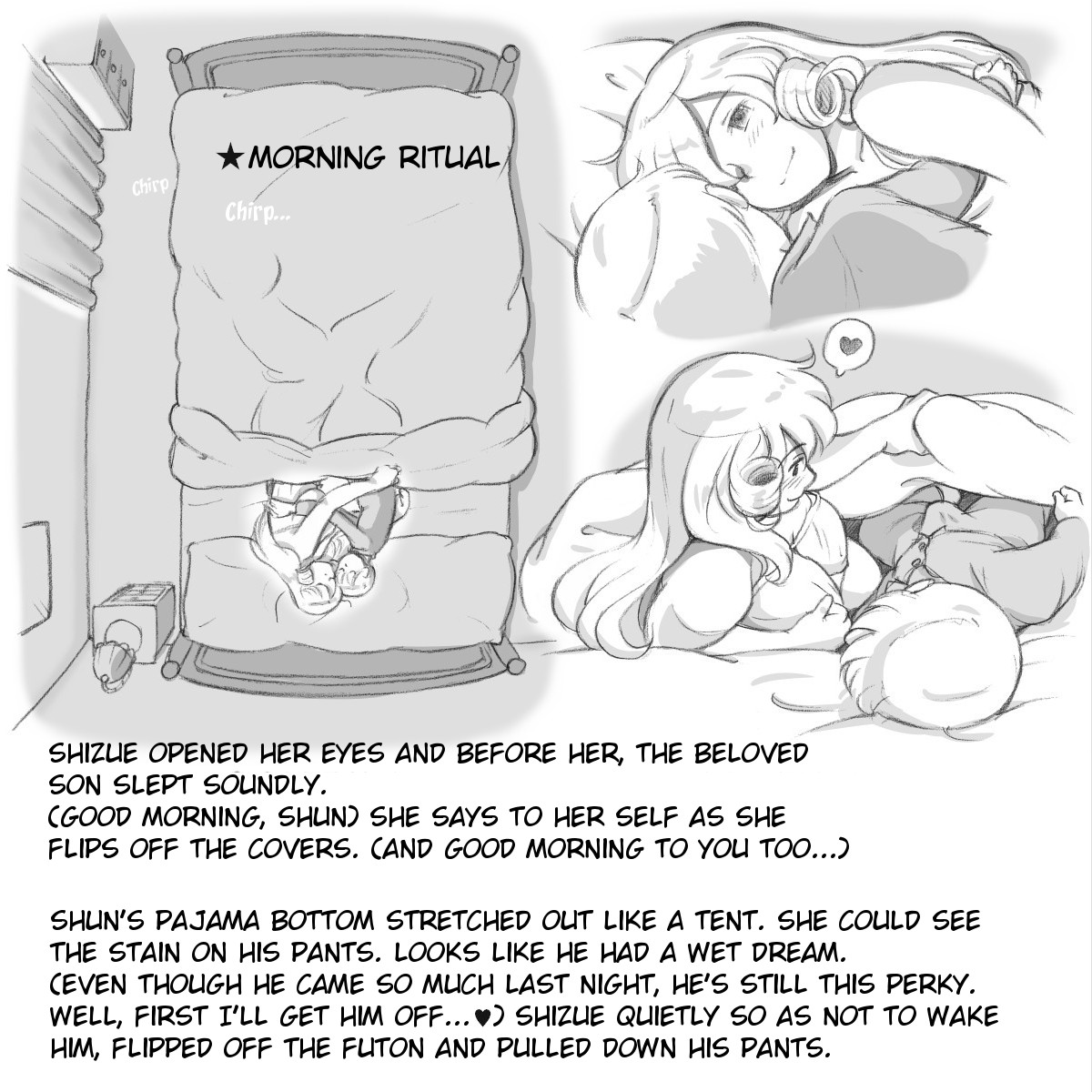 [pink-noise (Mizuiro Megane)] Mama Shot-ime - At Home Hen [English] [Amos Kandy] [Digital] [Incomplete] page 6 full