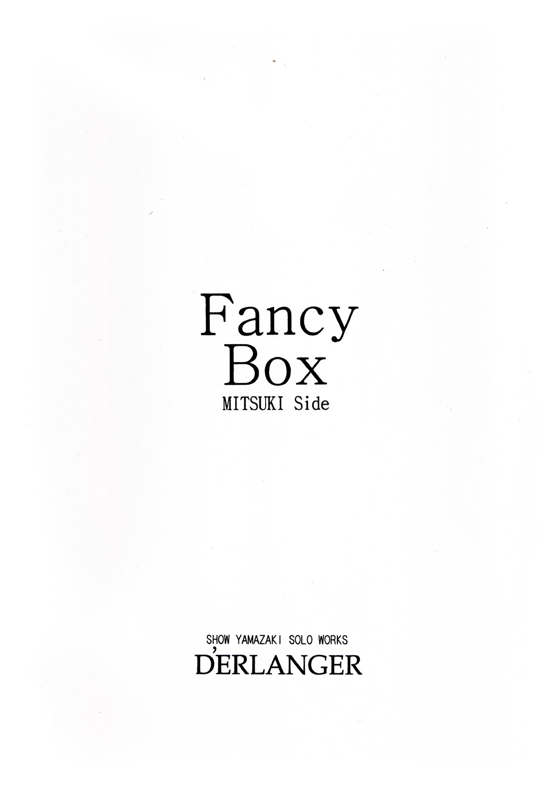 [D'ERLANGER (Yamazaki Show)] Fancy Box page 16 full