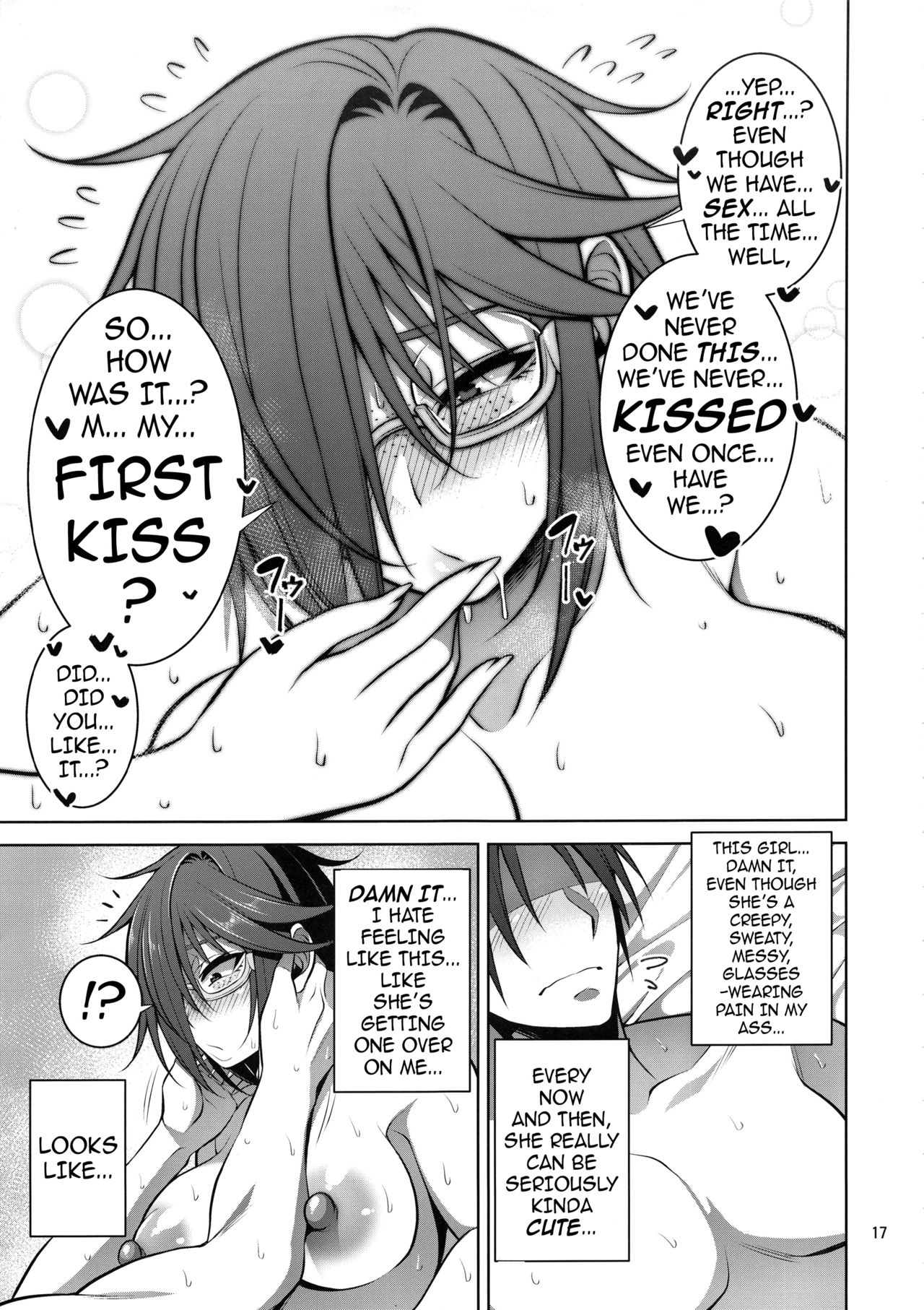 (C95) [Mousou Engine (Korotsuke)] Nekura Megane ♀ no Hon | The Creepy Glasses Girl Book [English] {darknight} page 16 full