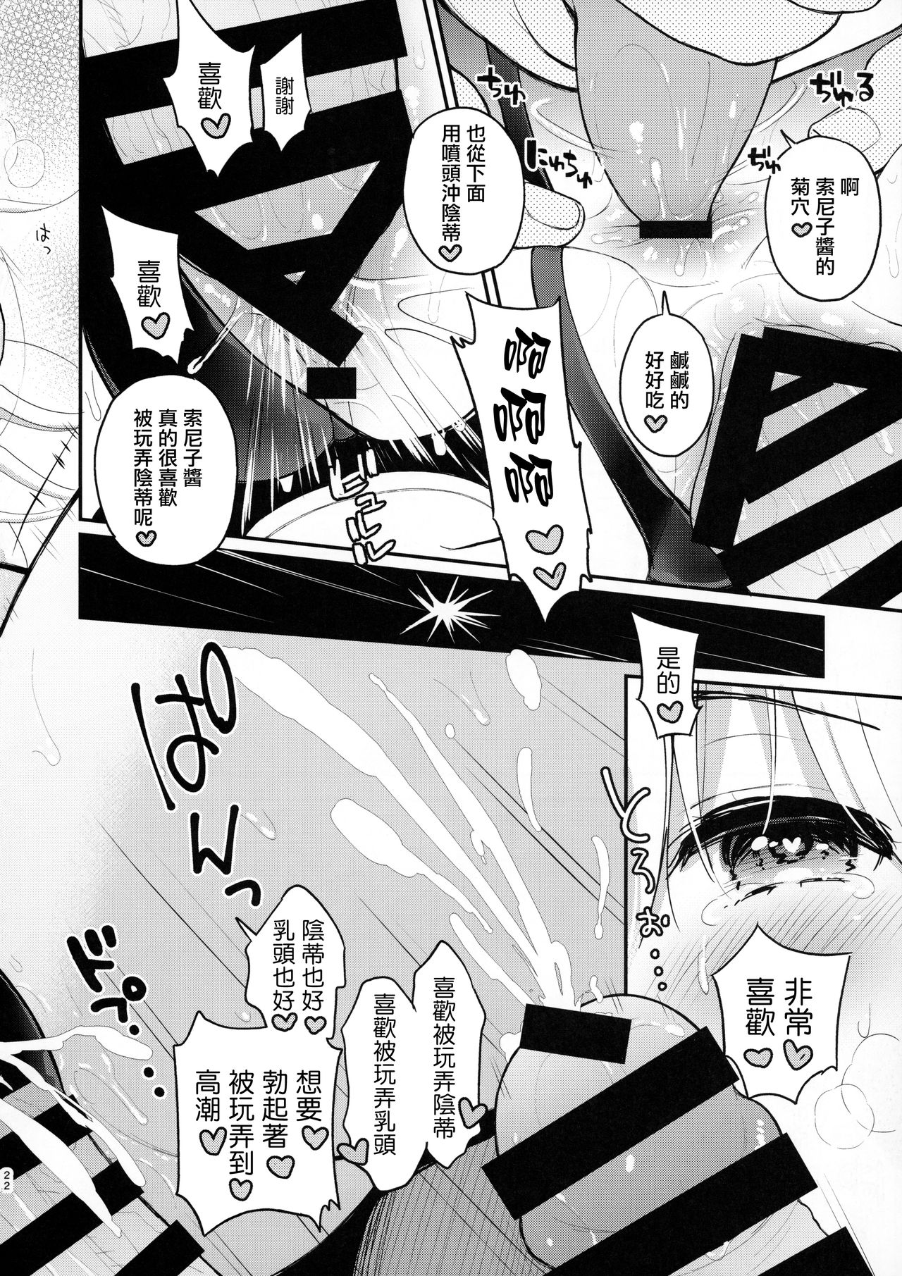 (CT35) [Tengu Kotengu (Kotengu)] #SoniCha Ikuiku Challenge (Super Sonico) [Chinese] [無邪気漢化組] page 22 full