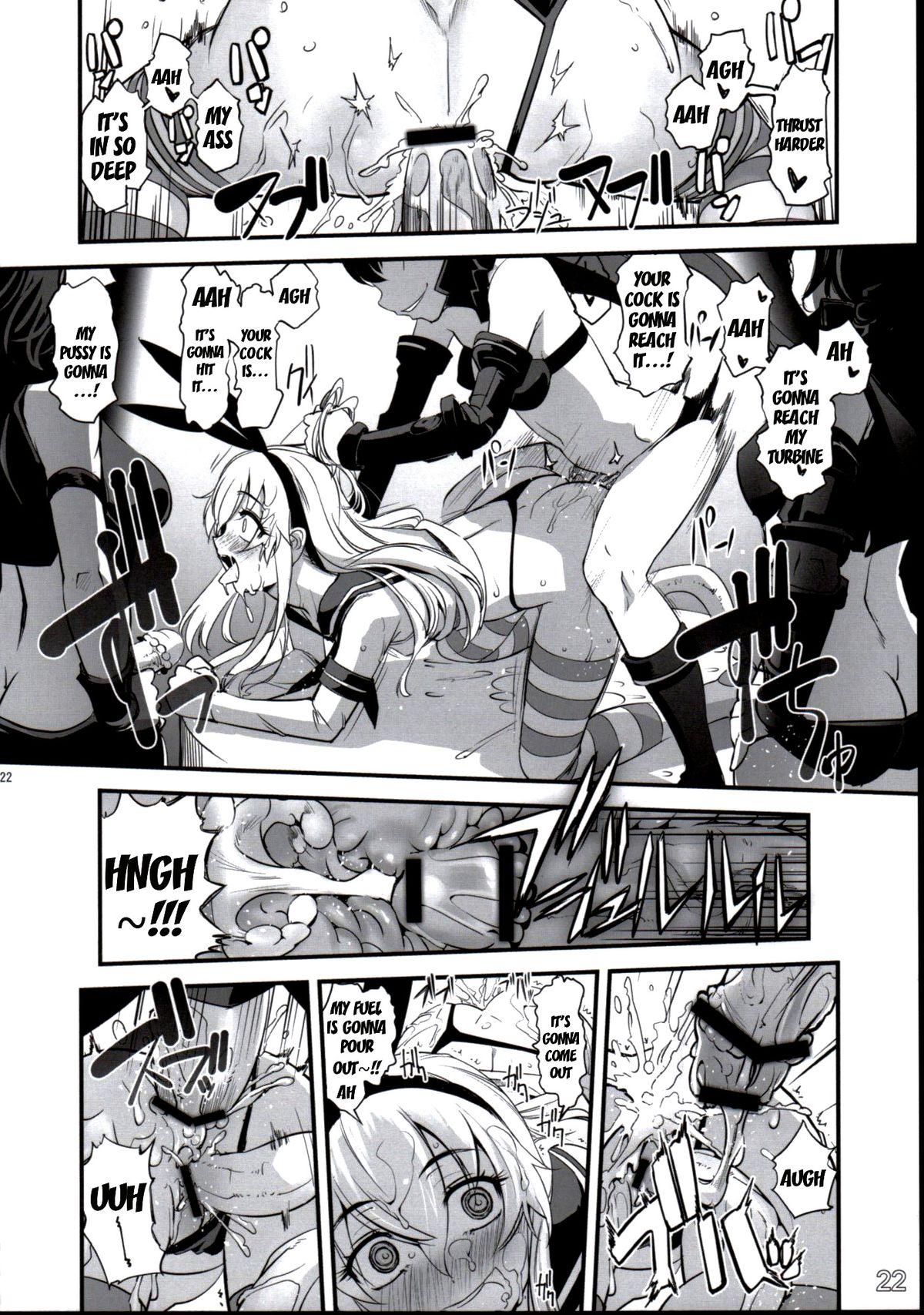 (C84) [G-Power! (SASAYUKi)] Shimakaze ga Rokaku Saremashita! | Shimakaze Has Been Captured! (Kantai Collection) [English] {doujin-moe.us} page 21 full