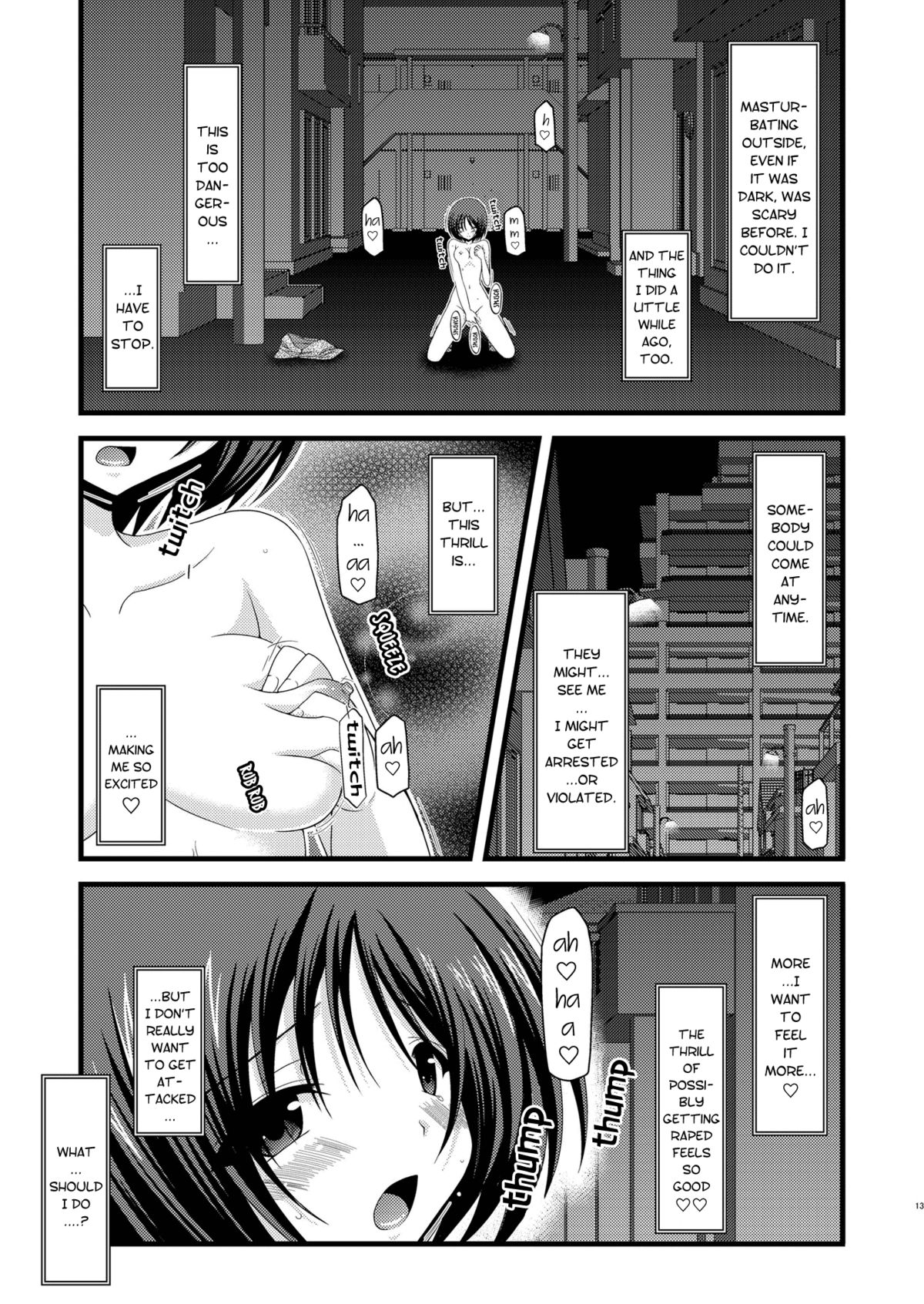 (Puniket 22) [valssu (Charu)] Roshutsu Shoujo Yuugi Roku | Exhibitionist Girl's Play 6 [English] {Munyu} [Decensored] page 12 full