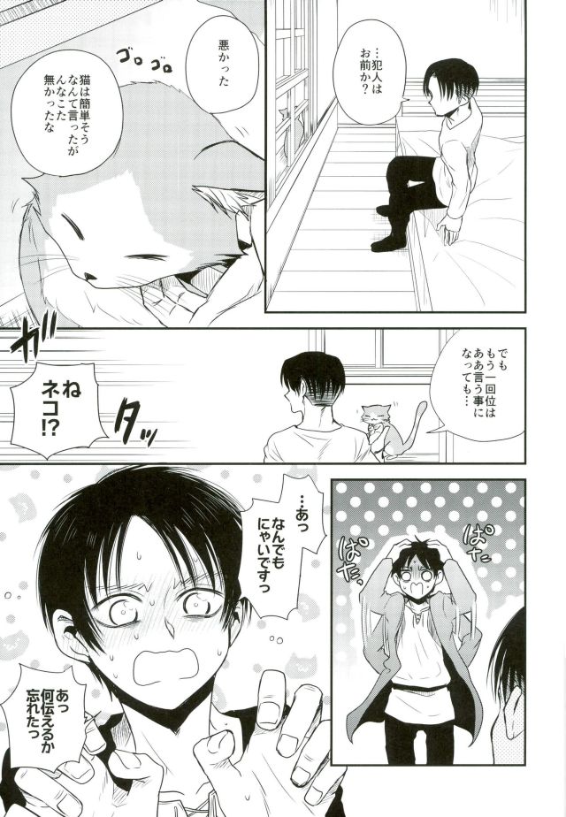 (C91) [Sonic (PANA)] Shinpei-kun ga Neko ni Narimashite (Shingeki no Kyojin) page 28 full