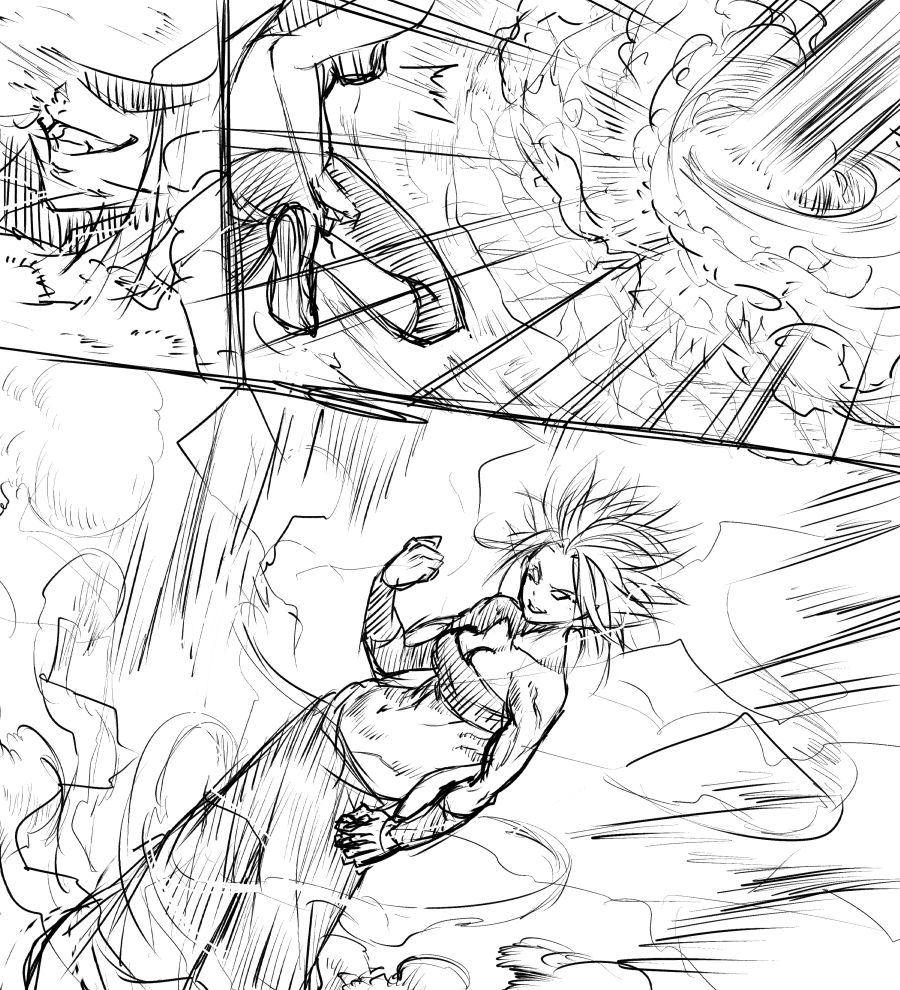 [G evolve] 18-gou VS Caulifla (Dragon Ball Super) page 7 full