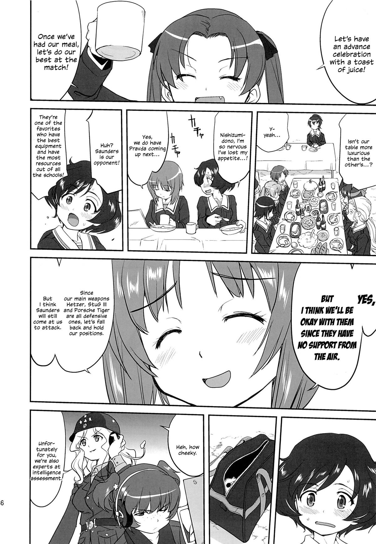 (C84) [Takotsuboya (TK)] Yukiyukite Senshadou (Girls und Panzer) [English] [N04h] page 35 full