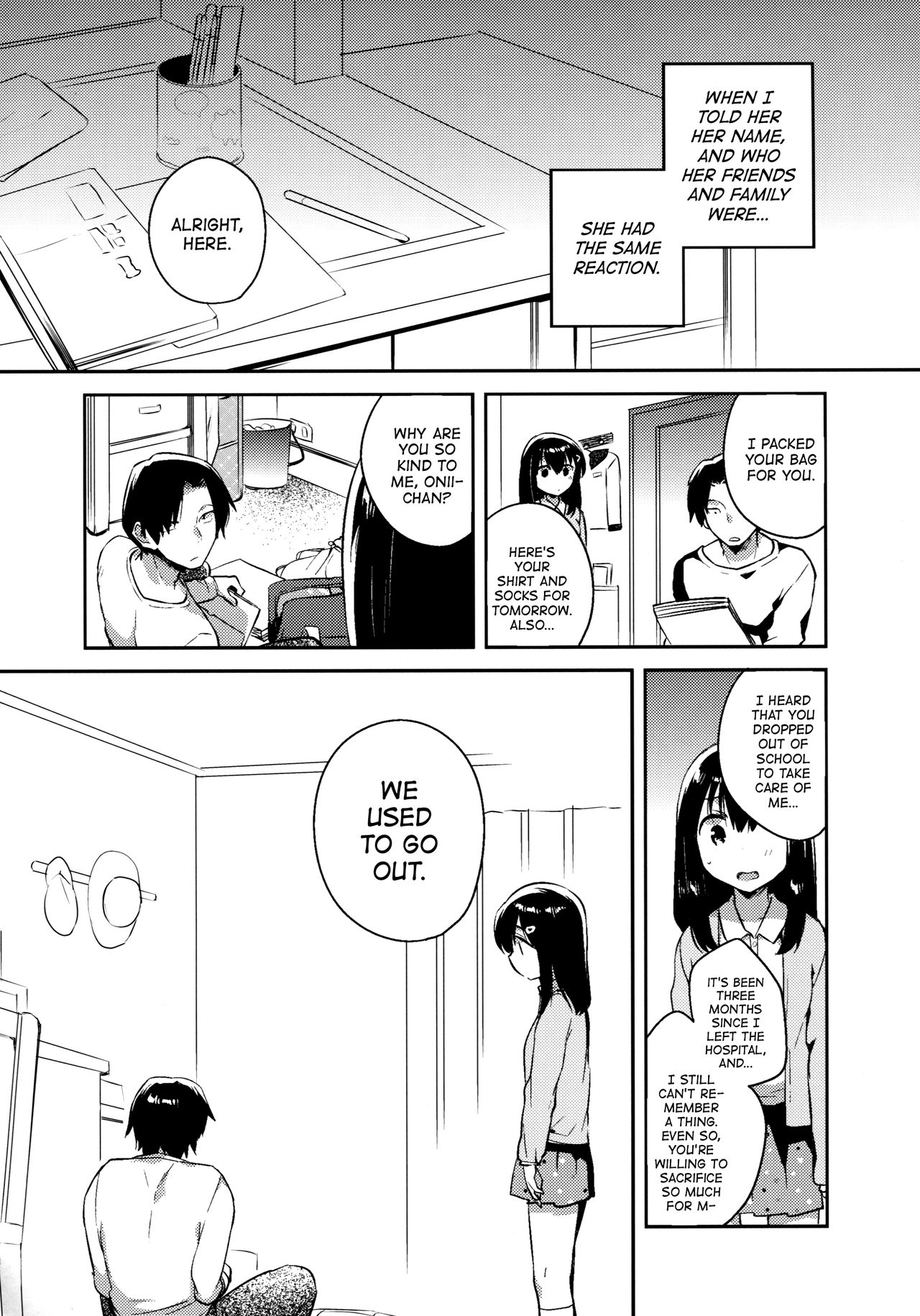 (SC2016 Summer) [squeezecandyheaven (Ichihaya)] Imouto wa Amnesia | My Little Sister Has Amnesia [English] [ATF] page 8 full