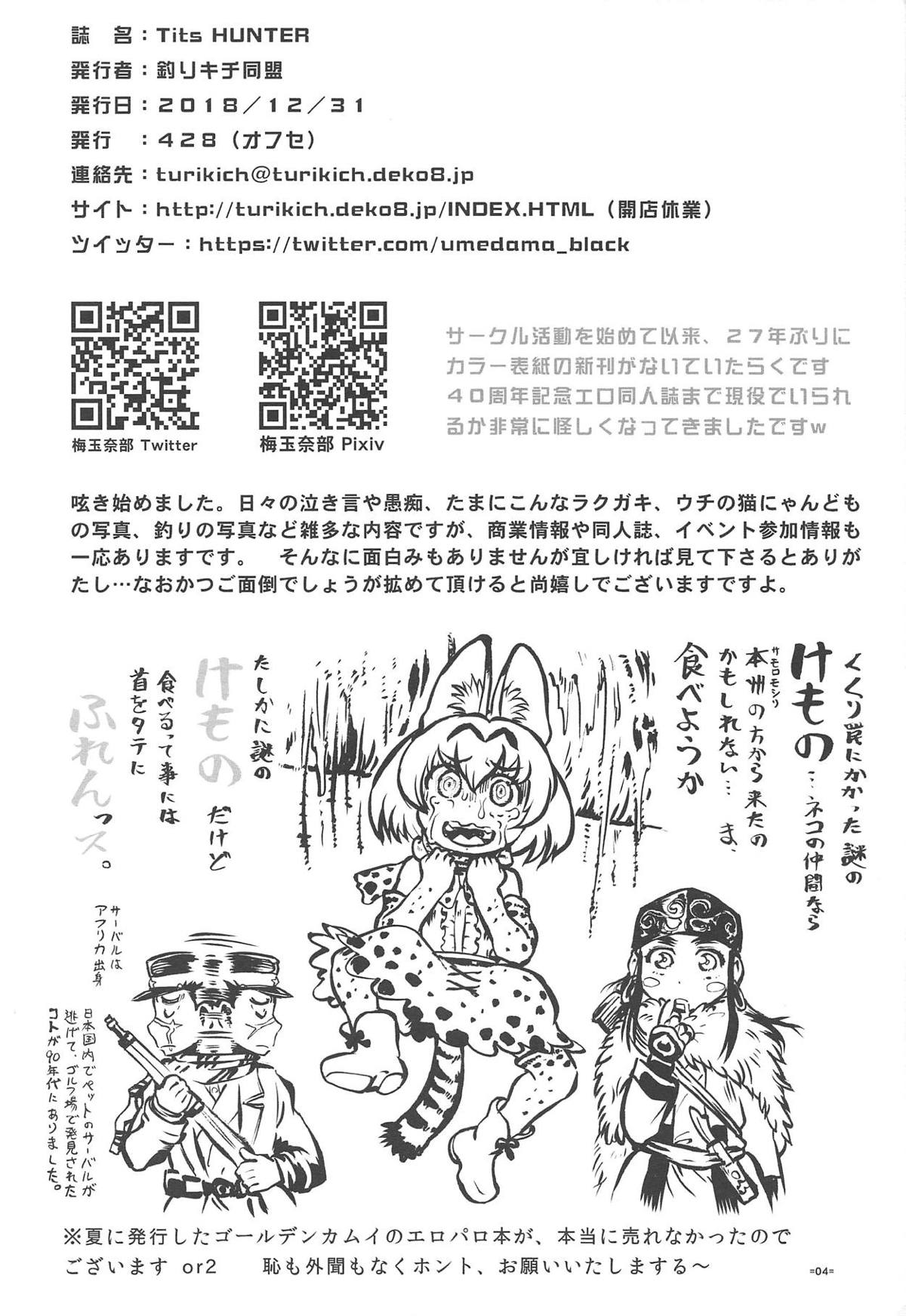 (C95) [Tsurikichi Doumei (Sakamoto Sarutomunto Nerima)] Tits HUNTER (City Hunter) page 3 full