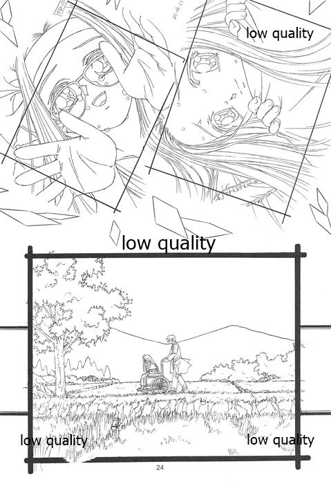 (C60) [大人の童話 (竹井正樹)] Flutter of birds 線画集 page 23 full