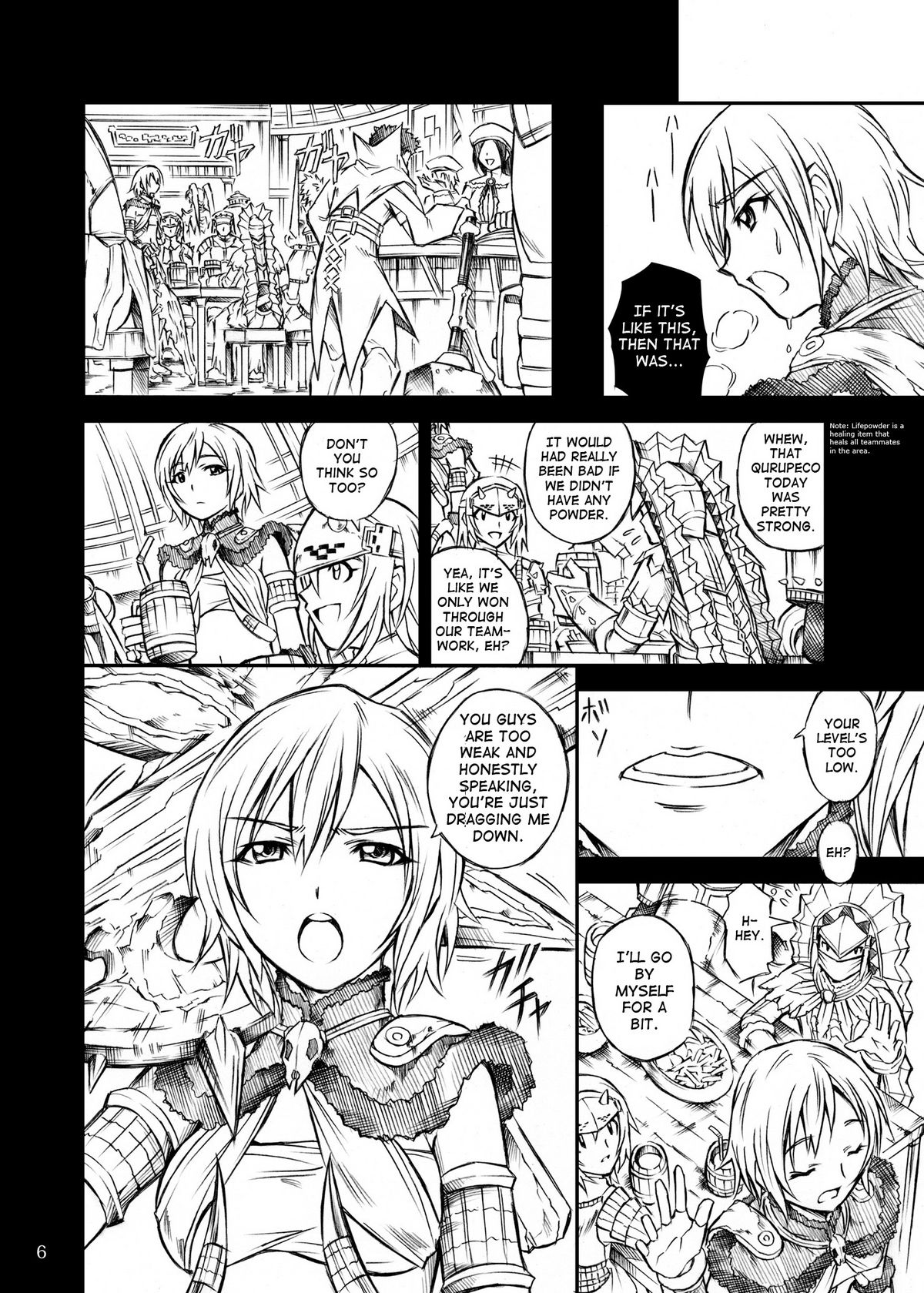 (C77) [Yokohama Junky (Makari Tohru)] Solo Hunter no Seitai (Monster Hunter) [English] page 6 full