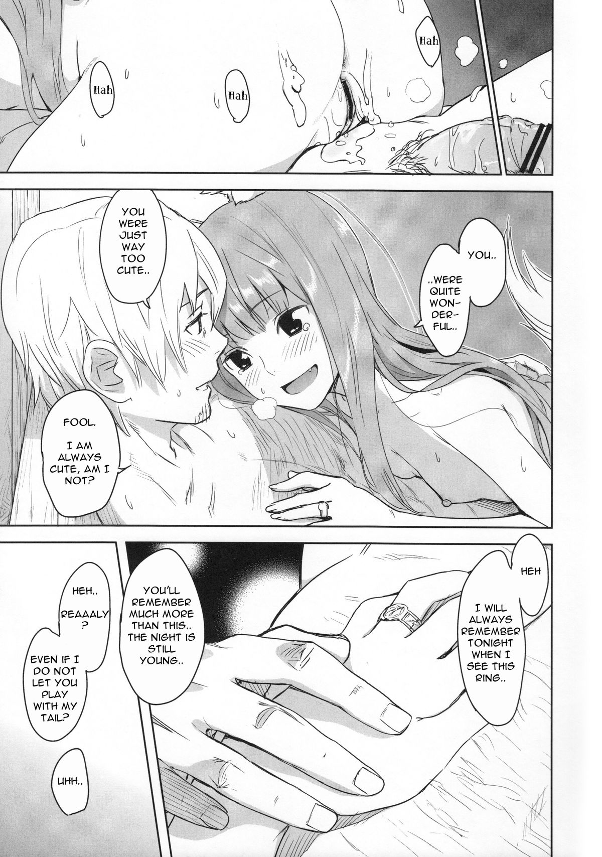 (C83) [Ajisaidenden (Kawakami Rokkaku, Takanashi Rei)] Harvest II (Spice and Wolf) [English] {Drunken Wolf} page 35 full