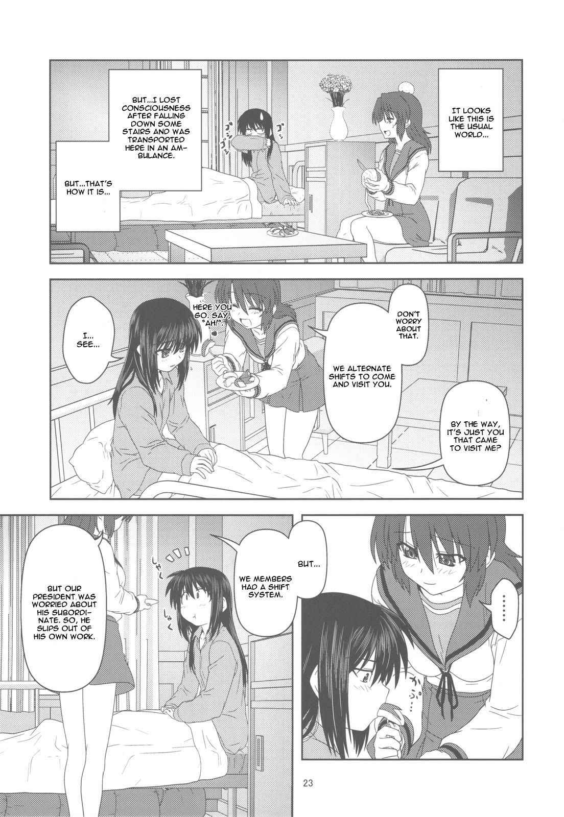 (COMIC1☆4) [Circle Credit (Akikan)] Kyonko de Shoushitsu (The Melancholy of Haruhi Suzumiya) [English] [CGrascal] page 22 full