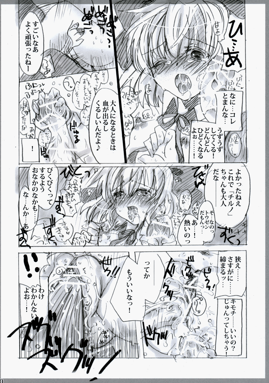 (C75) [Burning Soul (Sakayaki)] Touhou Shunga Hon - Hyousei Sounan (Touhou Project) page 20 full