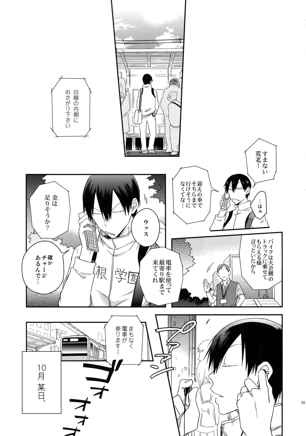 (Zenkai Cadence 10) [Hone Shaburi-tei (Nakaore Porkbits)] Hakkou Shounen (Yowamushi Pedal) page 22 full