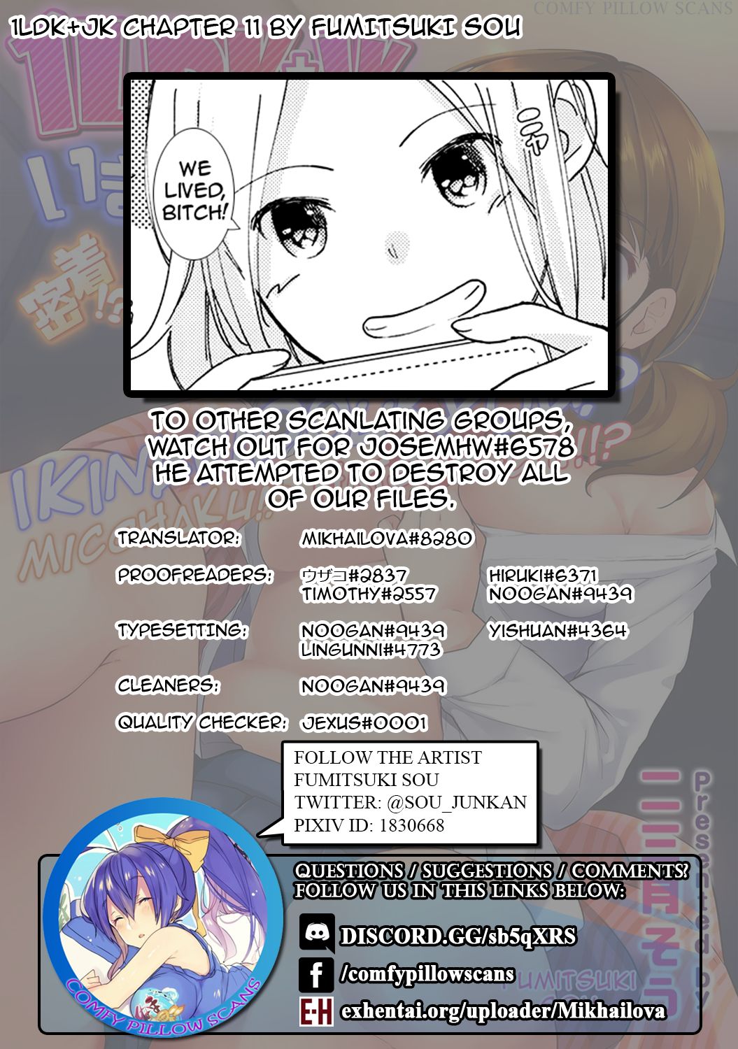 [Fumitsuki Sou] 1LDK+JK Ikinari Doukyo? Micchaku!? Hatsu Ecchi!!? Ch. 1-11 [English] [Comfy Pillow Scans] page 288 full