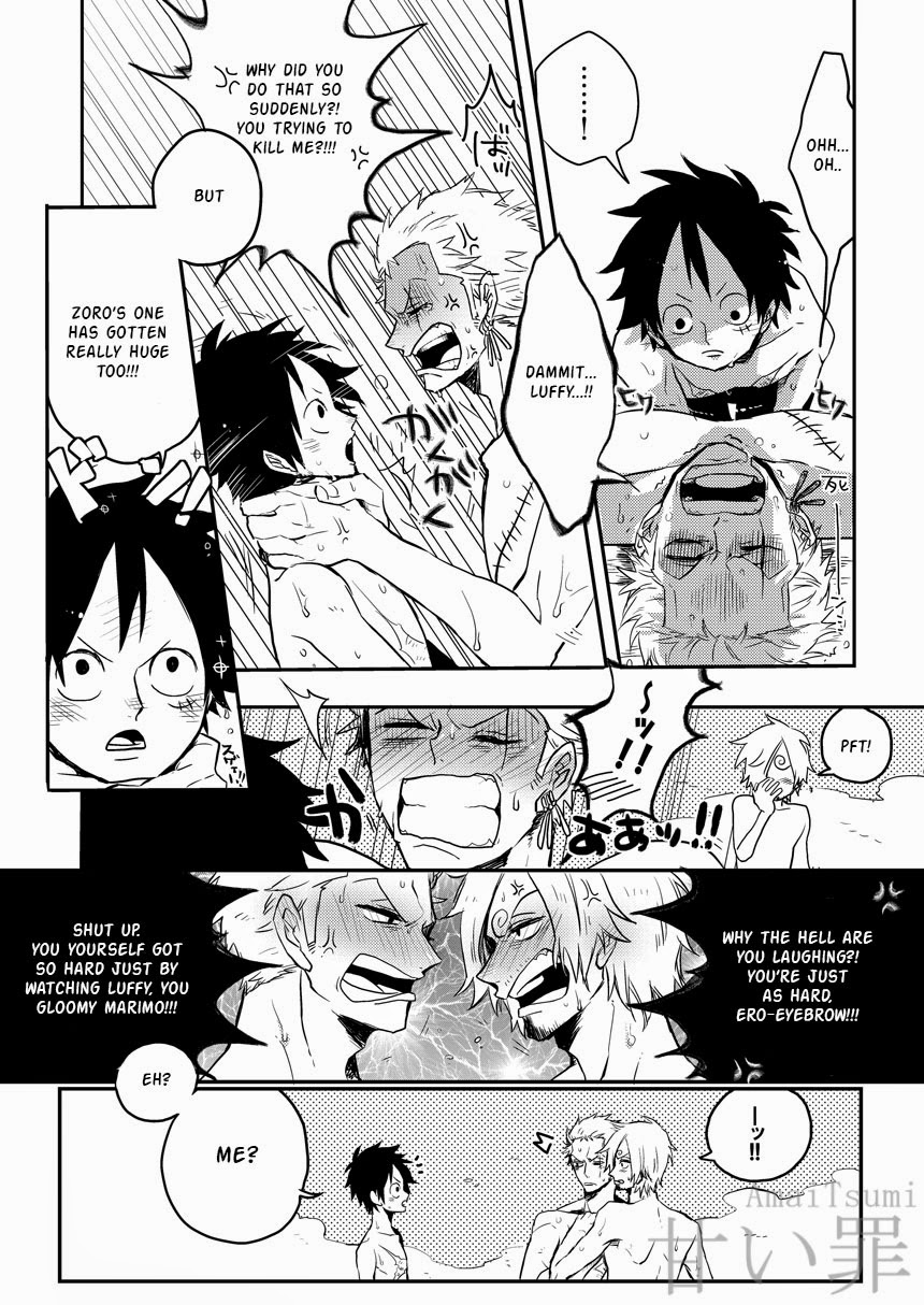 Monster Trio: In The Bath (One Piece) [English] page 7 full