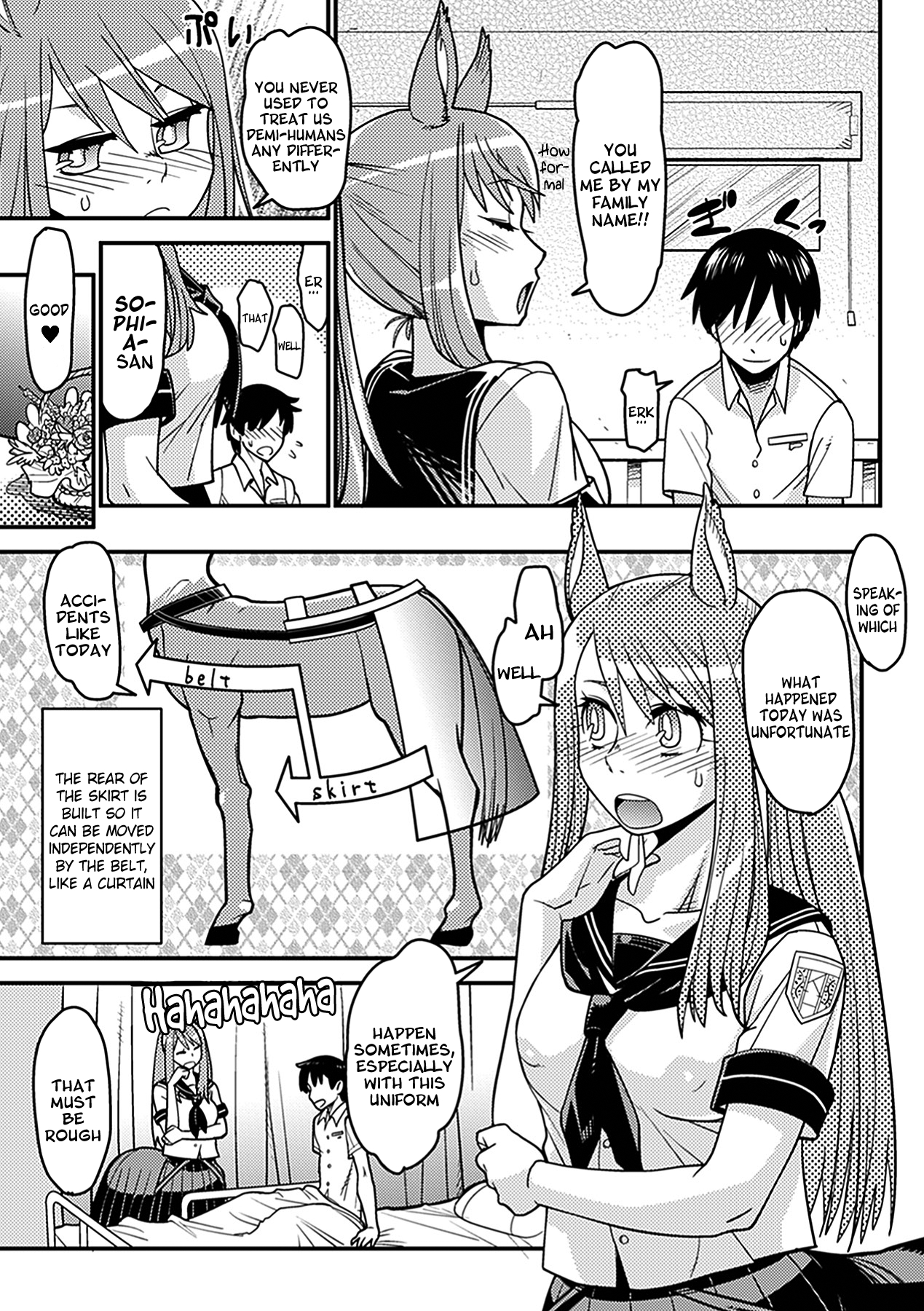 [Kuroshiki] Ja Ja Uma Sailor Fuku | Wild Horse In A School Uniform (Bessatsu Comic Unreal Monster Musume Paradise Vol. 2) [English] =LWB= [Digital] page 5 full