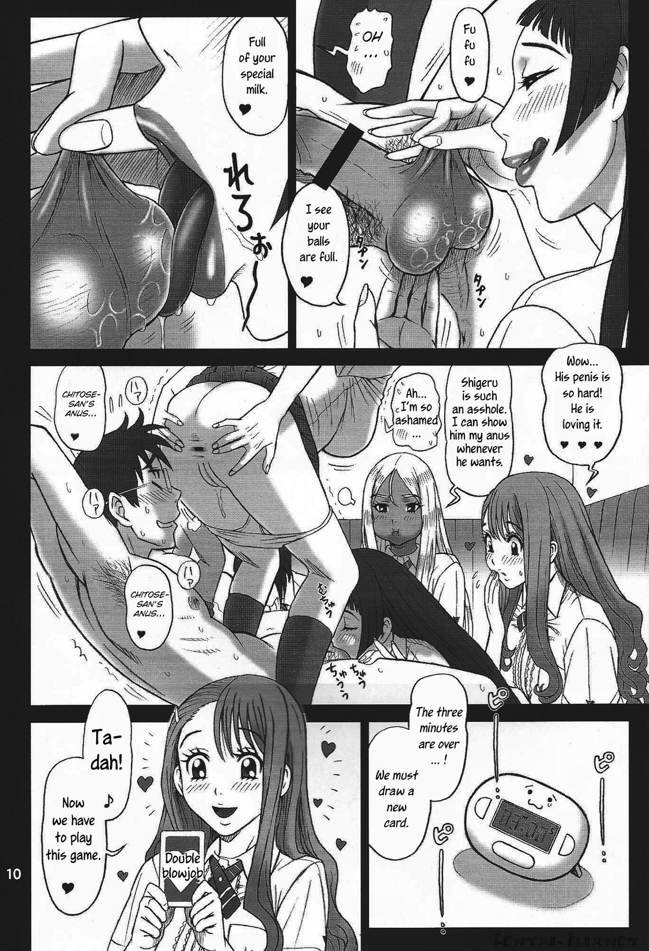 (C83) [Kaiten Sommelier (13.)] 29 Kaiten Sakusei Yuugi Milking Game JK [English] [JnTo] page 10 full