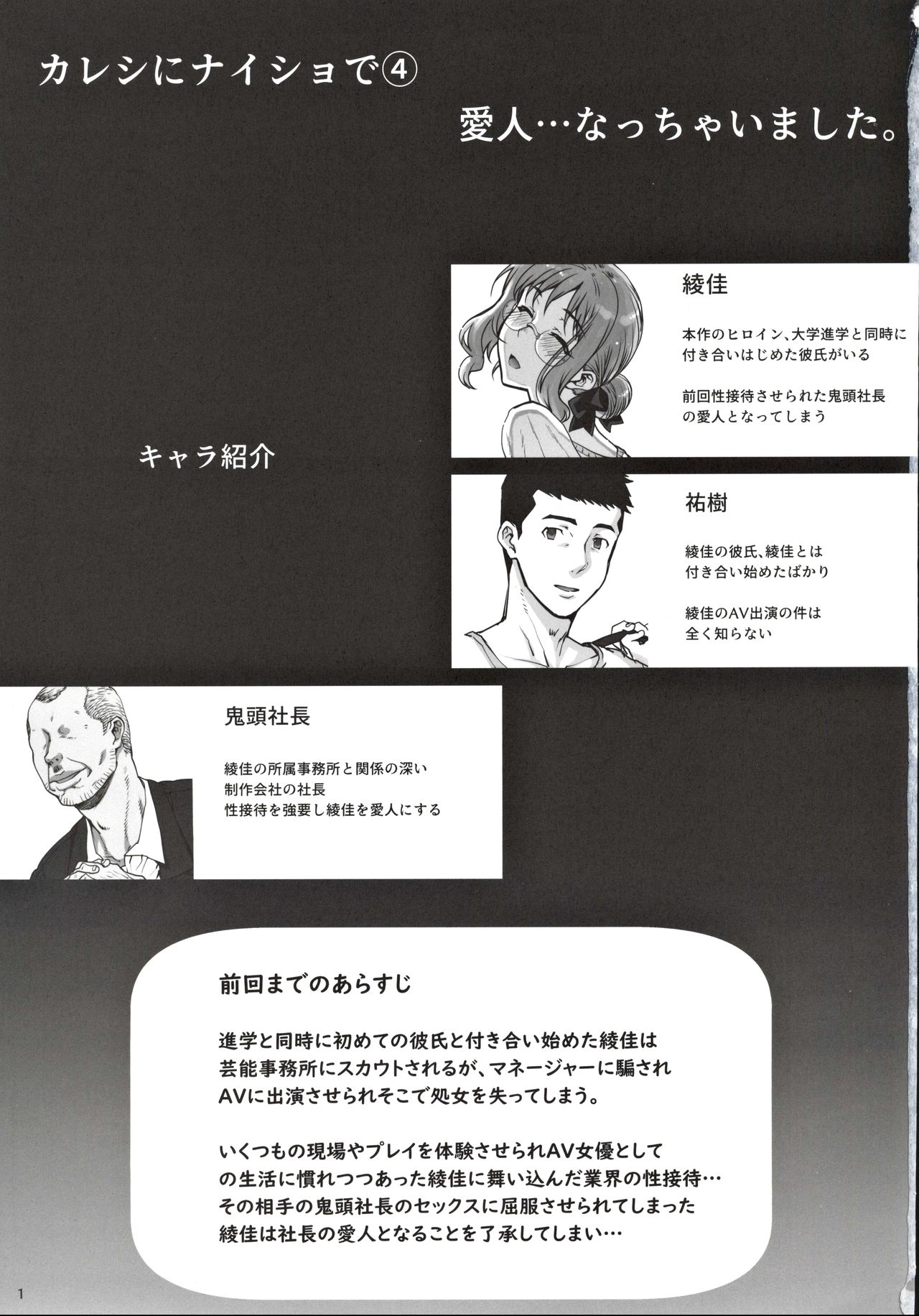 (C97) [Magonotei (Carn)] Kareshi ni Naisho de 4 Aijin... Nacchaimashita. page 2 full
