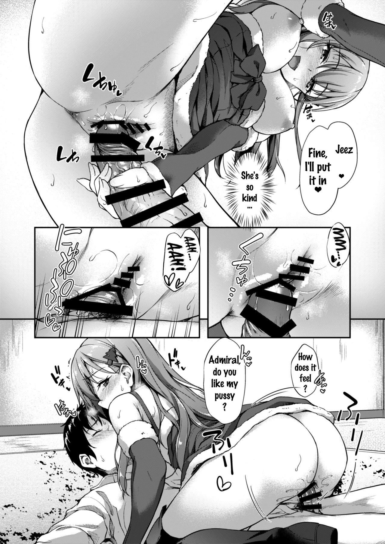 (COMIC1☆11) [Yusaritsukata (Awayume)] Suzuya Santa to Amai Yoru (Kantai Collection -KanColle-) [English] {doujins.com} page 13 full