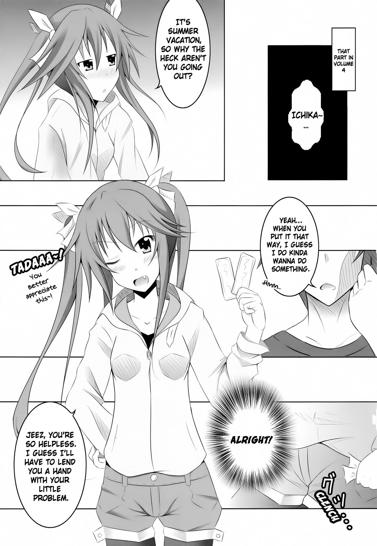 (COMIC1☆5) [Personal Space (Kurota)] Ichika, Sekinin Torinasai! | Ichika, You Better Take Responsibility! (IS <Infinite Stratos>) [English] [RapidSwitch] page 5 full