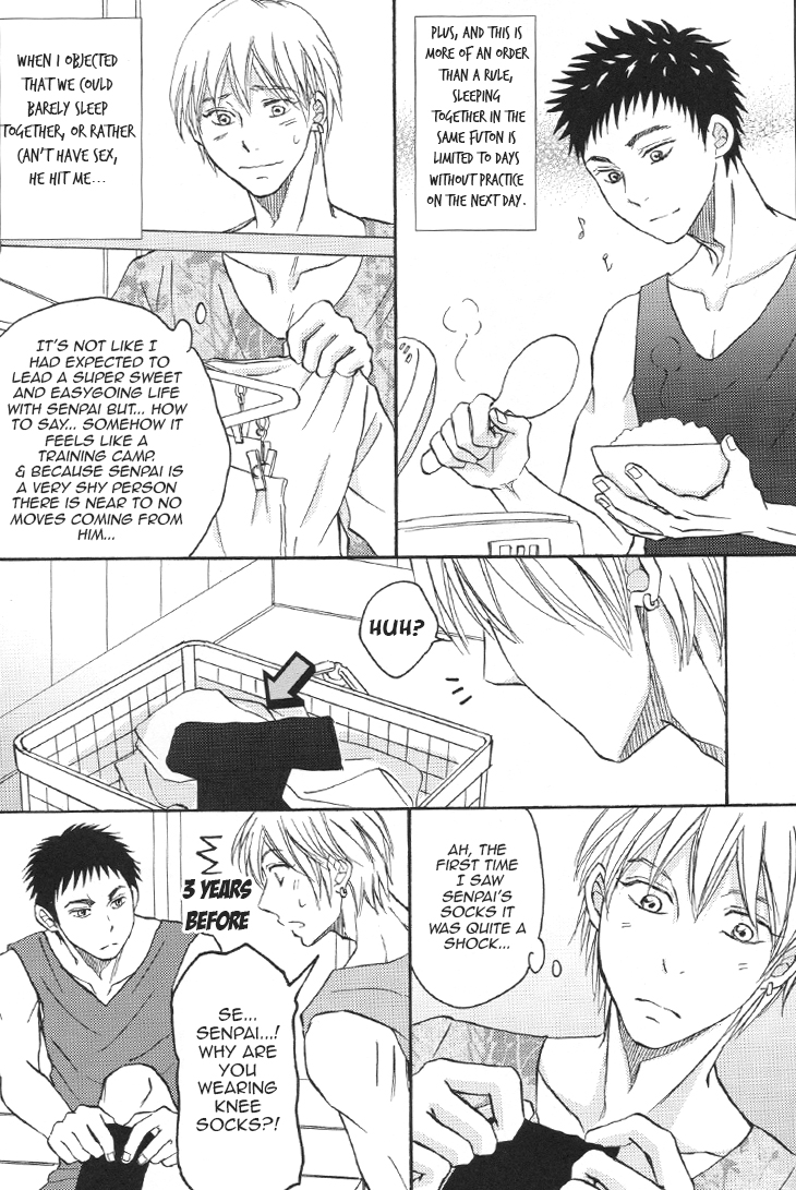 (C83) [paci (Pachi)] Senpai to Doukyo Shite Imasu Ueta Inu wa Toki Toshite Ookami ni Naru | Living together with Senpai (Kuroko no Basuke) [English] [Cozy] page 4 full