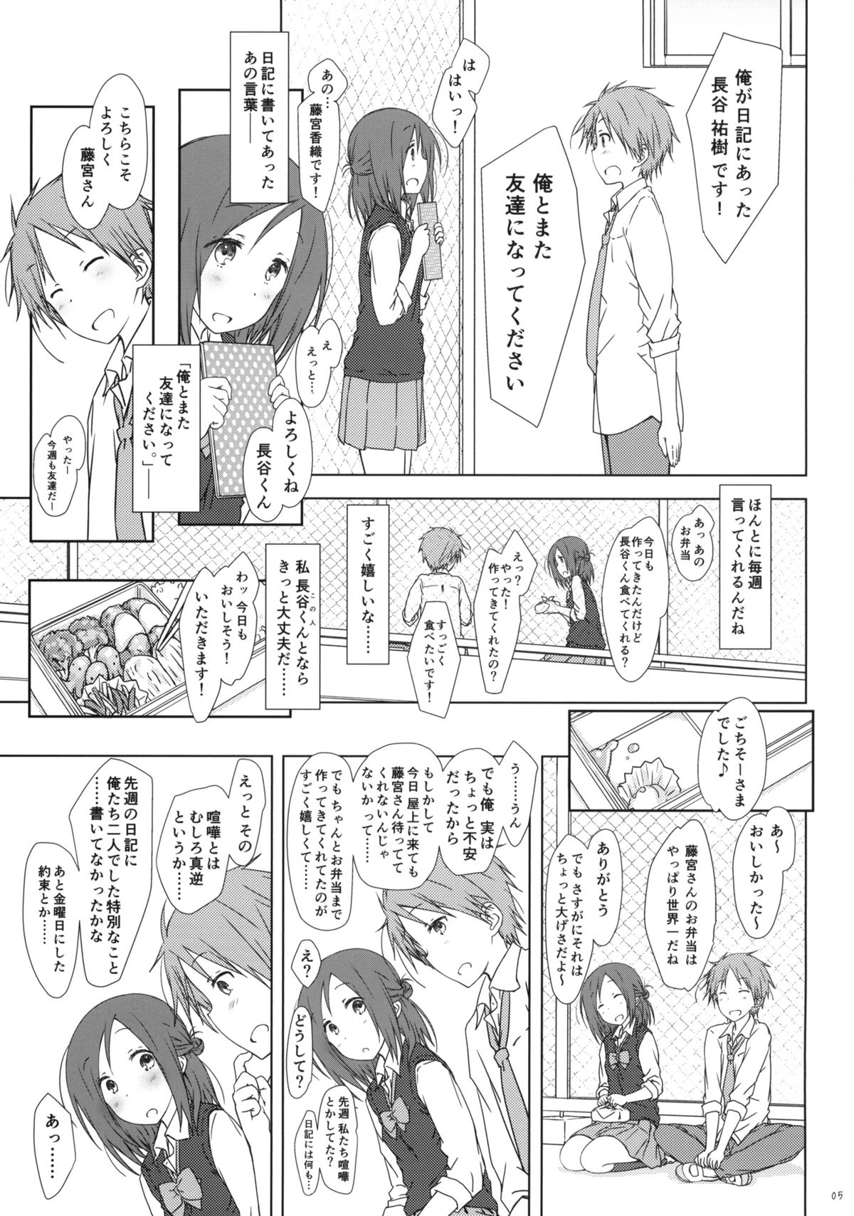 (COMIC1☆9) [Super Flat Lolinitron (Focke Wolf)] Tomodachi to no Sex no Tsuzuki no sorekara. + Paper (One Week Friends) page 4 full