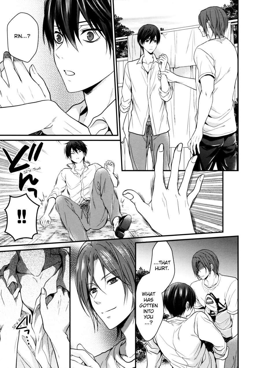 (SUPER23) [Aiou (Aoshi Hina)] Hen na T-shirt Kisetara Kareshi ga Okashiku Natta | Having donned an odd t-shirt, the boyfriend became strange (Free!) [English] [Arigatomina] page 6 full