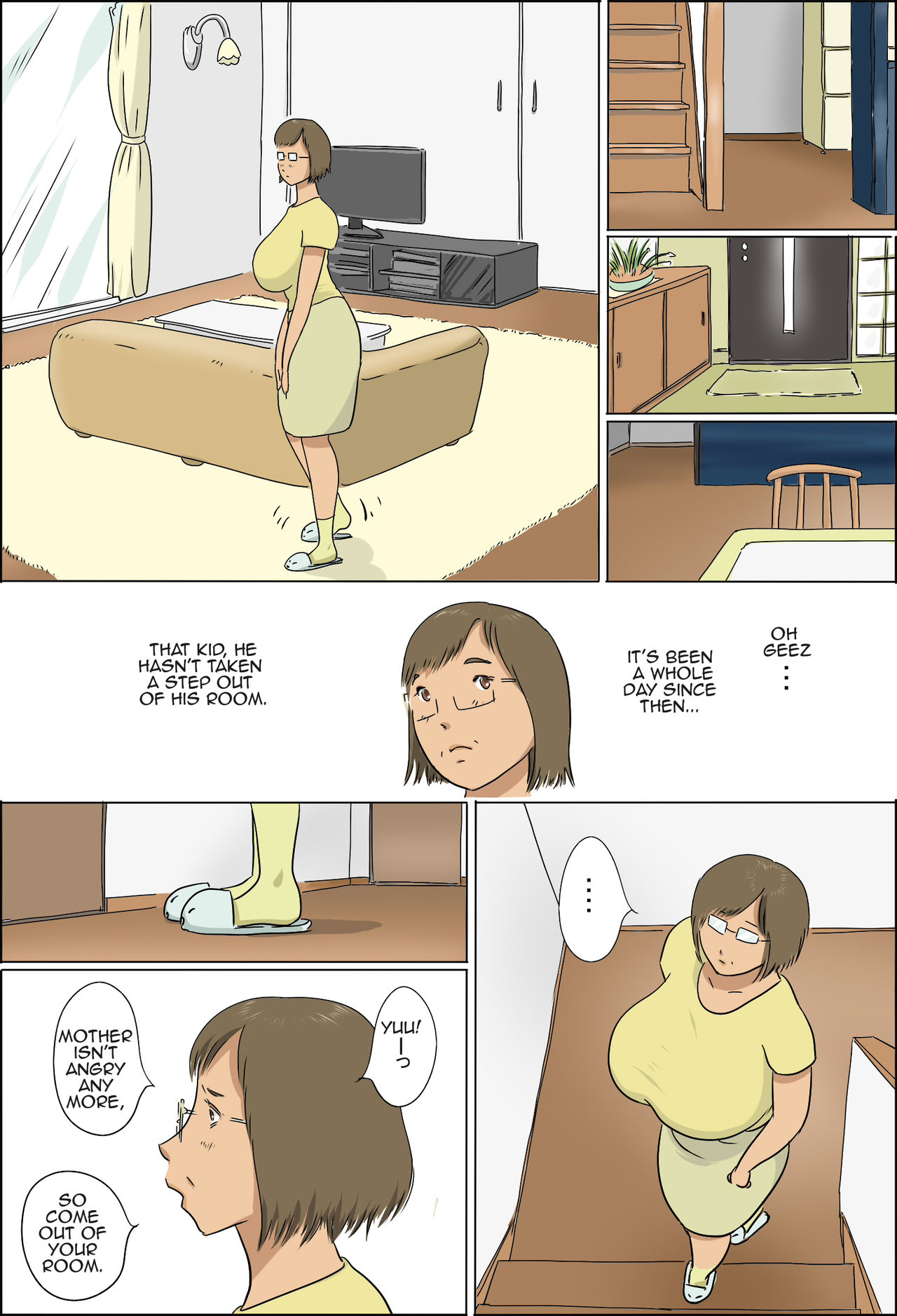 [Zenmai Kourogi] Haha to Musuko no Kazoku Seikatsu | Family Life of Mother and Son [English] [Amoskandy] page 17 full