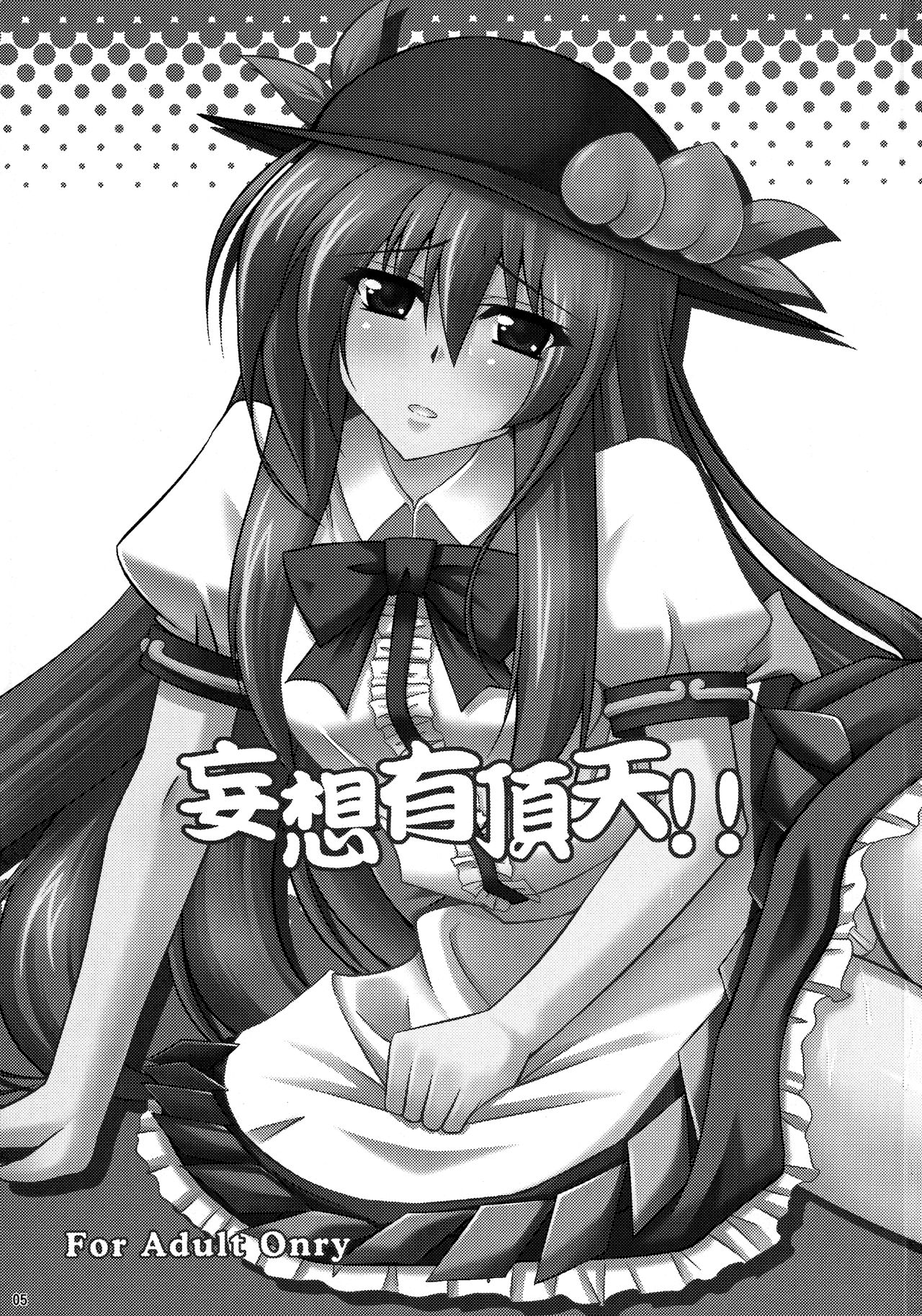 (C76) [Dokomademo Aoi Sora ni Ukabu Niku. (Nikusoukyuu.)] Mousou Uchouten Soushuuhen + Omake Mousou (Touhou Project) page 2 full