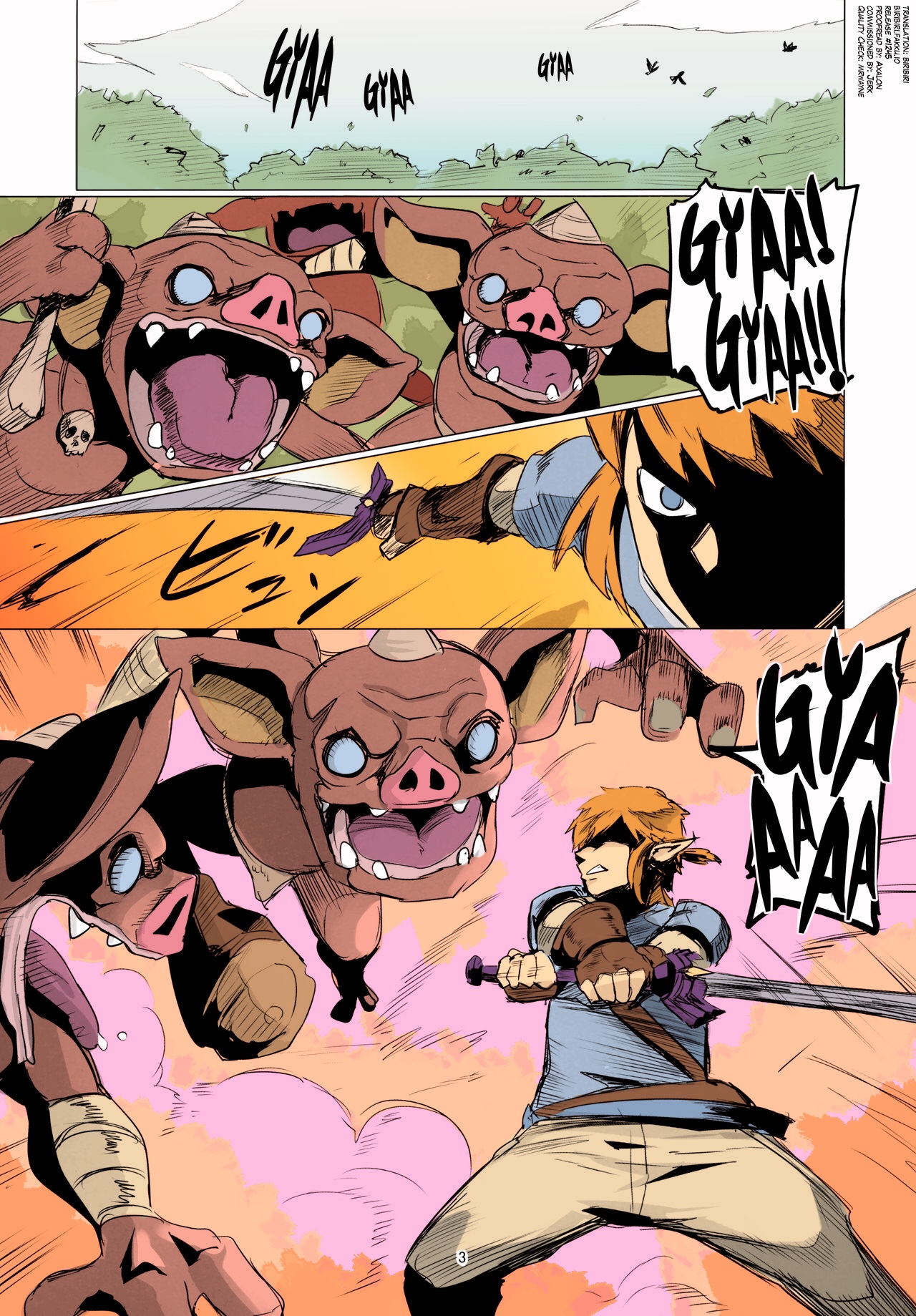 (C93) [UU-ZONE (nuezou)] Ee Ketsu. | Dat Ass. (The Legend of Zelda: Breath of the Wild) [English] [biribiri] [Colorized] page 2 full