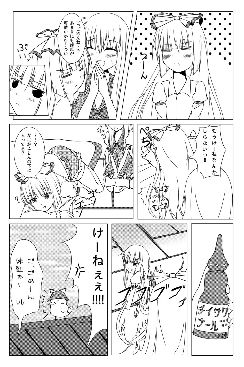 (C84) [Idobata Kaigisho (Fried)] Watashi no Kawaii Mokotan (Touhou Project) page 23 full