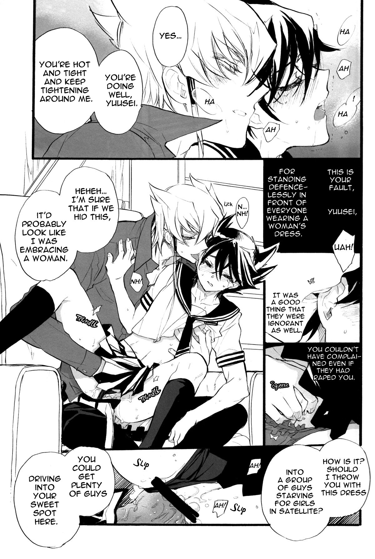 (SPARK3) [Rapan (Himuro Shizuku)] Sailor Fuku to Duel King (Yu-Gi-Oh! 5D's) [English] [utopia-doujinshi] page 20 full