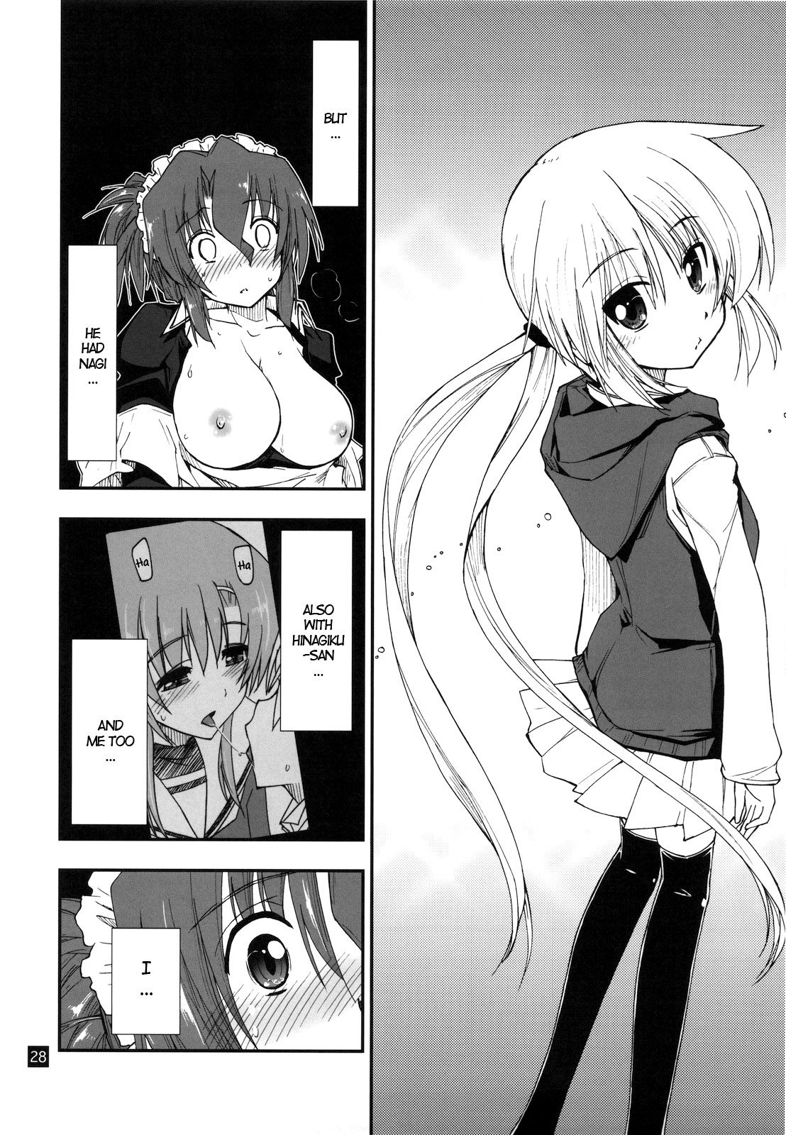 (C78) [GiriGiri Nijiiro (Kamino Ryu-ya)] Nanoda!!!!! + Omake (Hayate no Gotoku) [English] [UNANIMAS] page 28 full