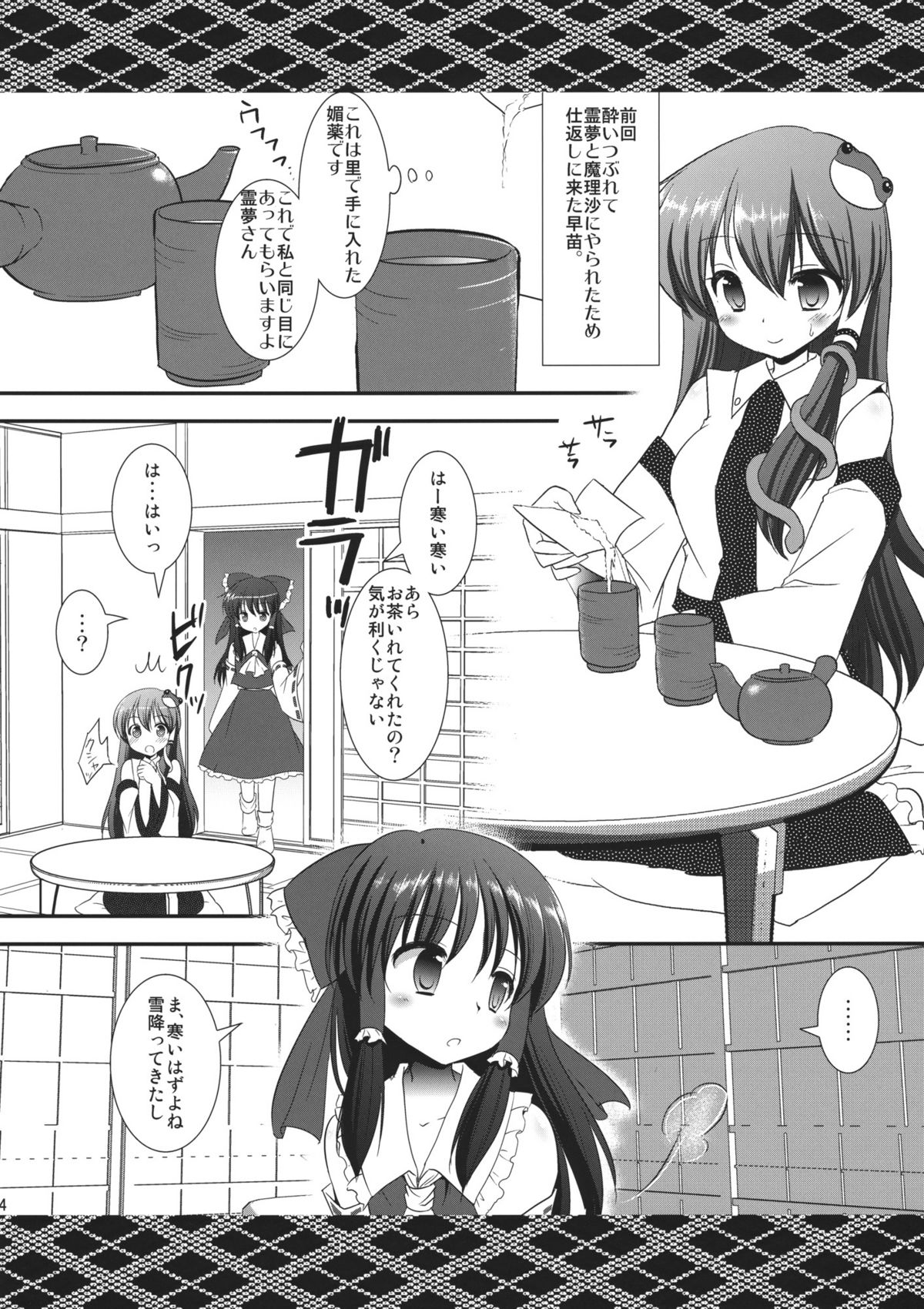 (C77) [Nagiyamasugi (Nagiyama)] Sanae wo Ijimete Asobou (Touhou Project) page 3 full