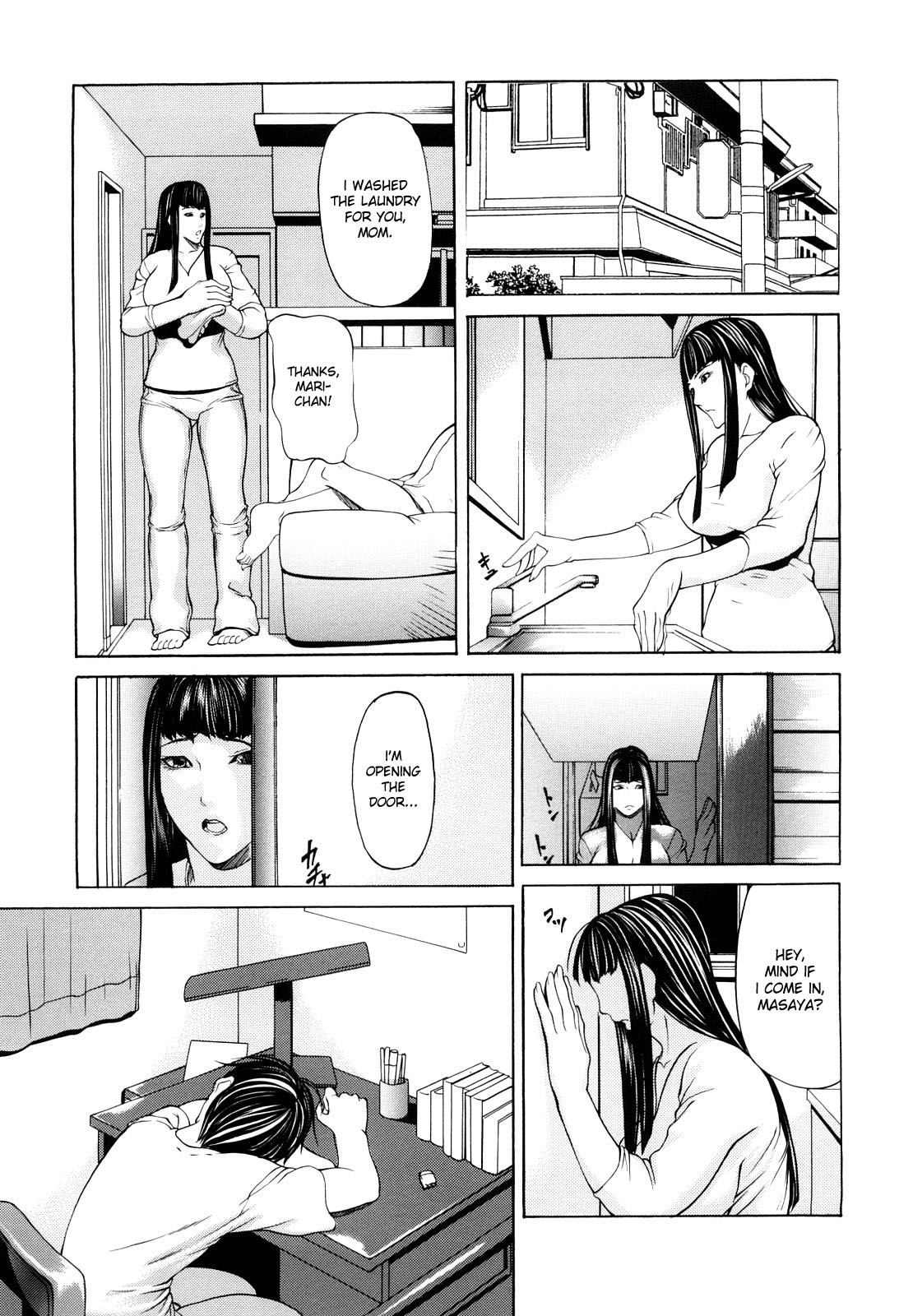 [Shijima Yukio] Sanmi Ittai [English] [desudesu] [Decensored] page 55 full