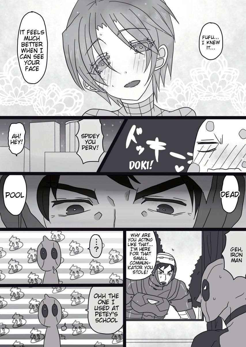 [Denjarasu Yamada] Depusupa modoki rakugaki manga ③ [fumuke jotaika][spider man, deadpool] [English] [Tigoris Translates] page 20 full