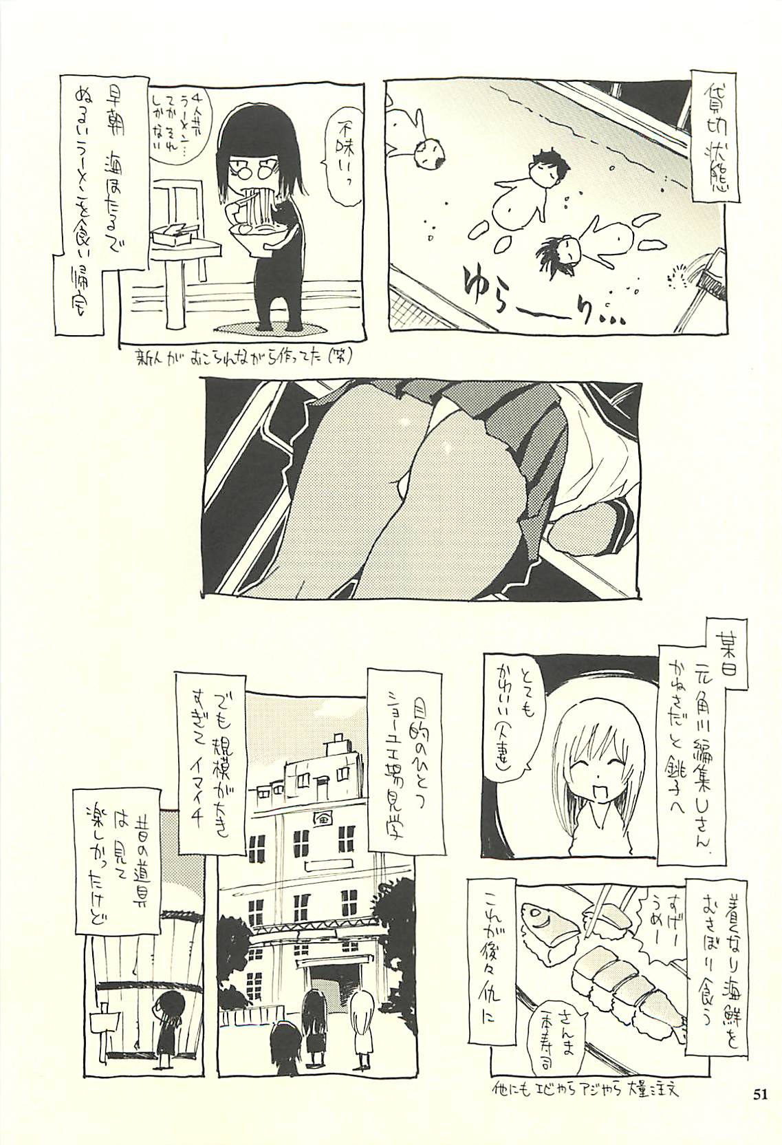 (C75) [NOUZUI MAJUTSU, NO-NO'S (Kawara Keisuke, Kanesada Keishi)] Nouzui Kawaraban Hinichijoutekina Nichijou IV page 50 full
