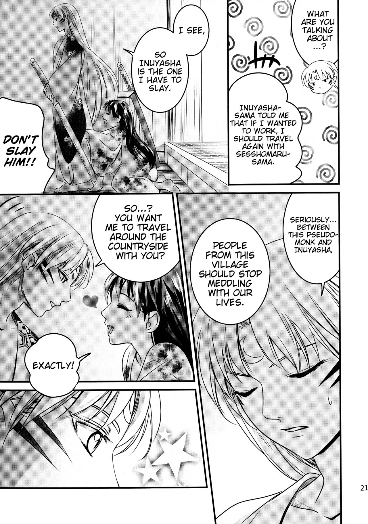 (HaruCC23) [Kasha (Umezo)] Koi Urara -Ge- | Beautiful Love -Bottom- (Inuyasha) [English] [EHCove] page 21 full