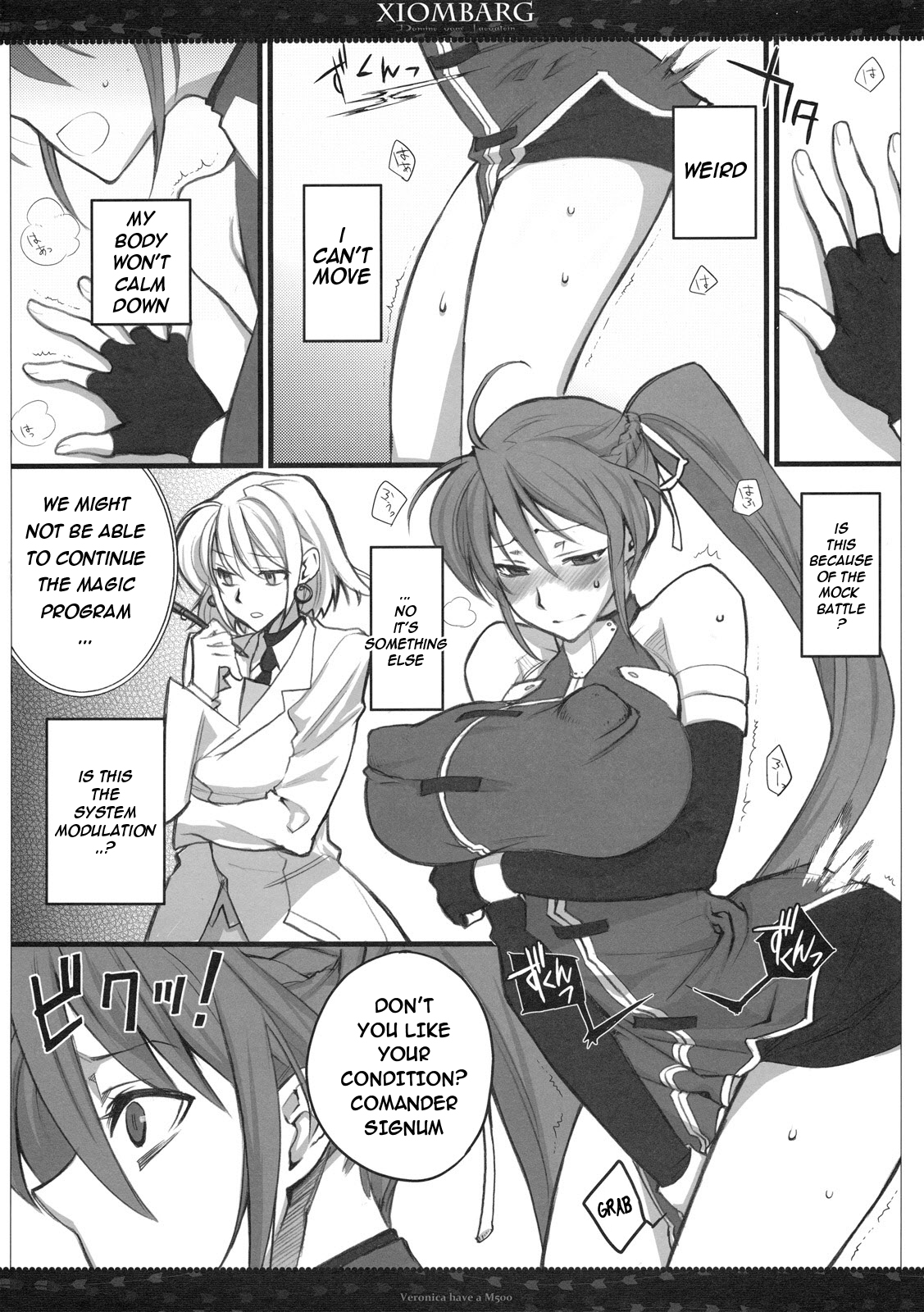 (C79) [VM500 (Kome)] Xiombarg (Mahou Shoujo Lyrical Nanoha StrikerS) [English] [cowsrkool] page 4 full