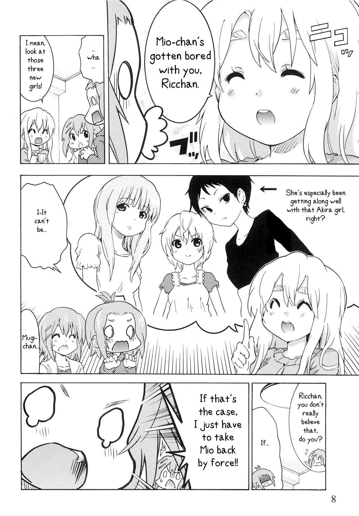 [Umihan (Ootsuka Shirou)] YURI-ON! #2 Kosokoso Mio-chan! (K-ON!) [English] page 7 full