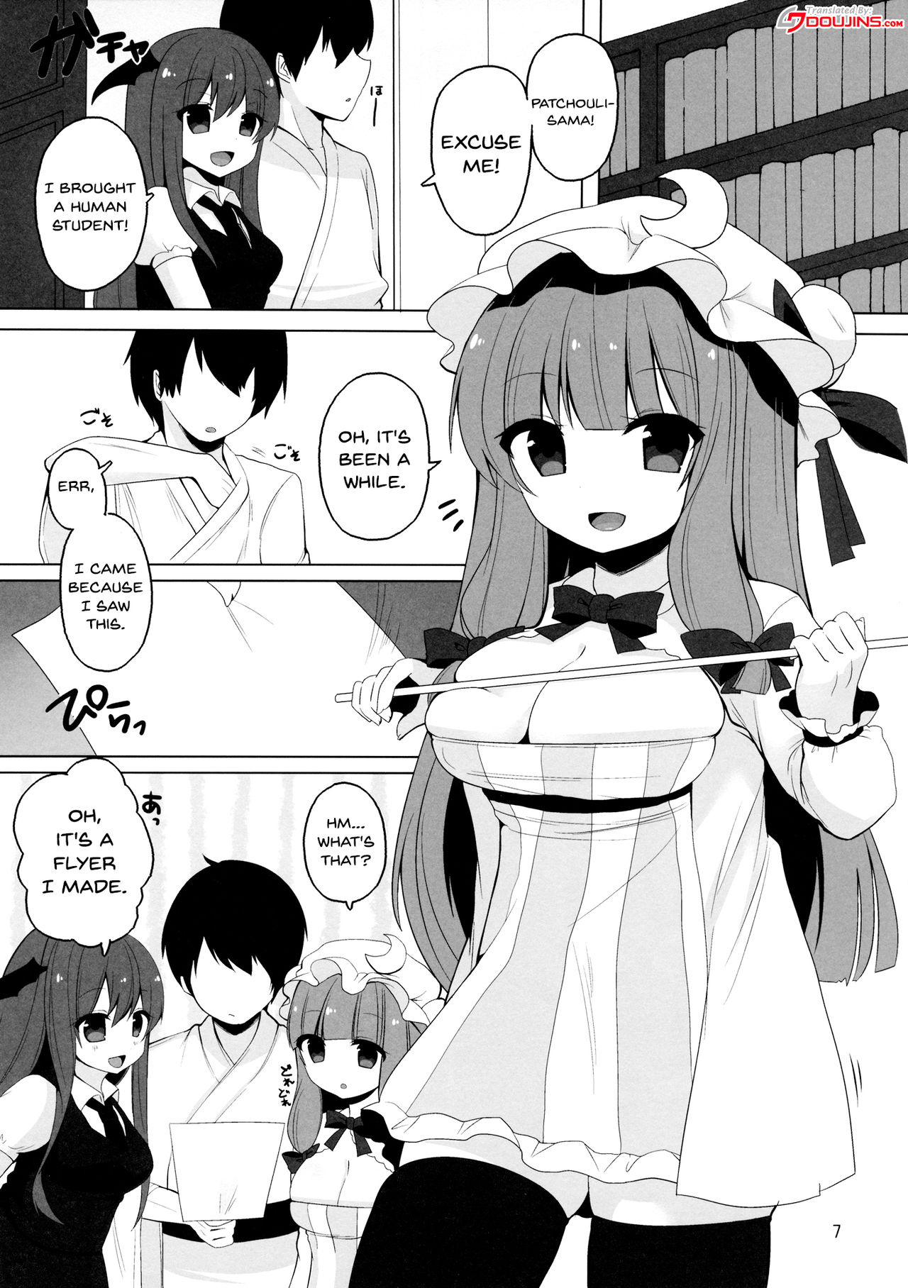 (Kouroumu 10) [Chocolate Synapse (Shika Yuno)] Mukyuutto! Patchouli Sensei (Touhou Project) [English] {Doujins.com} page 3 full