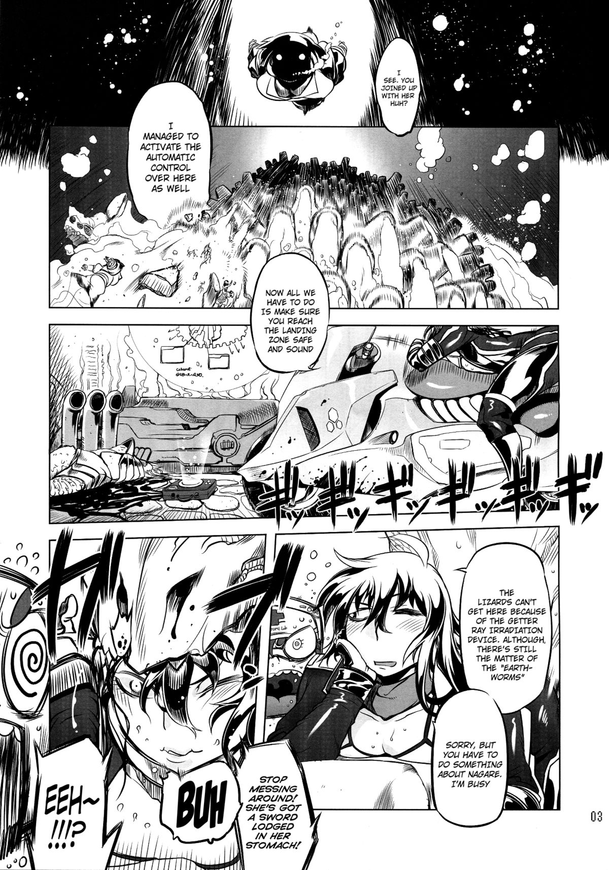 (Futaket 8.5) [Yuugengaisha Mach Spin (Drill Jill)] Chenge!! 2 (Getter Robo) [English] [YQII] page 2 full