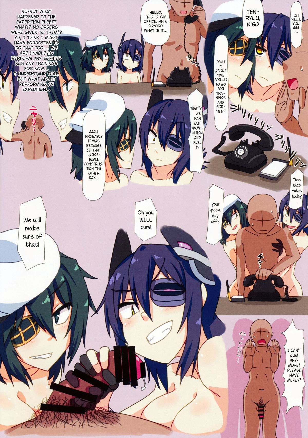 (COMIC1☆9) [Kozountoko (Kozou)] 3-nin de Shiyou! Tenryuu-chan to Hen | Let's Have a Threesome! With Tenryuu-chan Volume (Kantai Collection -KanColle-) [English] page 10 full