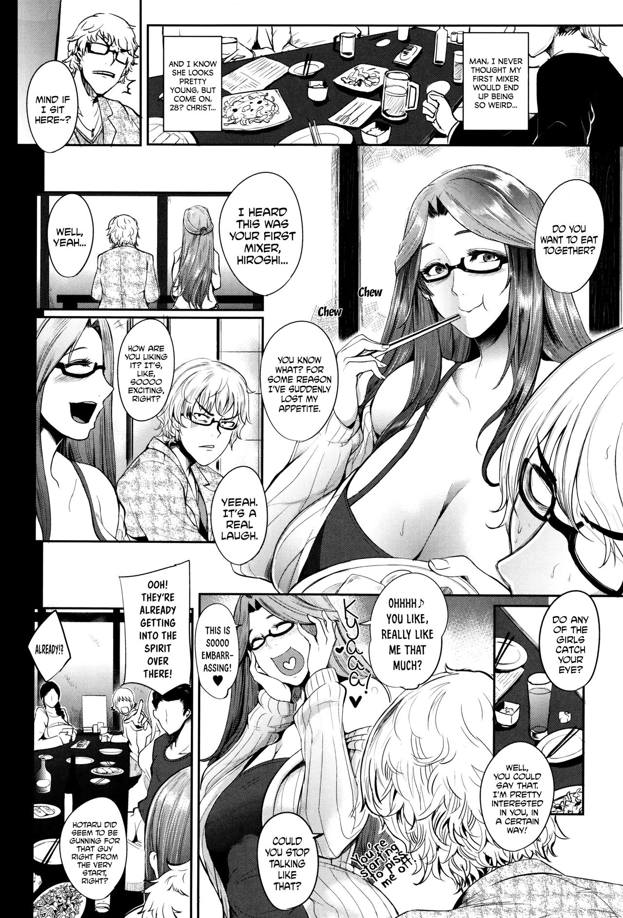 [Otochichi] Hatsu Goukon wa Mama Naranai! | My First Mixer Was a Real Motherfucker! (Mama Naranai Onna-tachi) [English] [Wazawahi] page 4 full