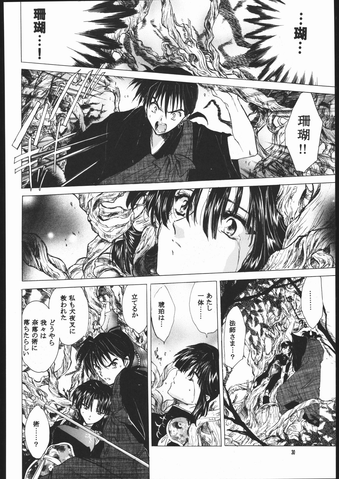 (C60) [Toko-ya (HEIZO, Kitoen)] Muku no Chi o Nagasu Ude (Inuyasha) page 29 full