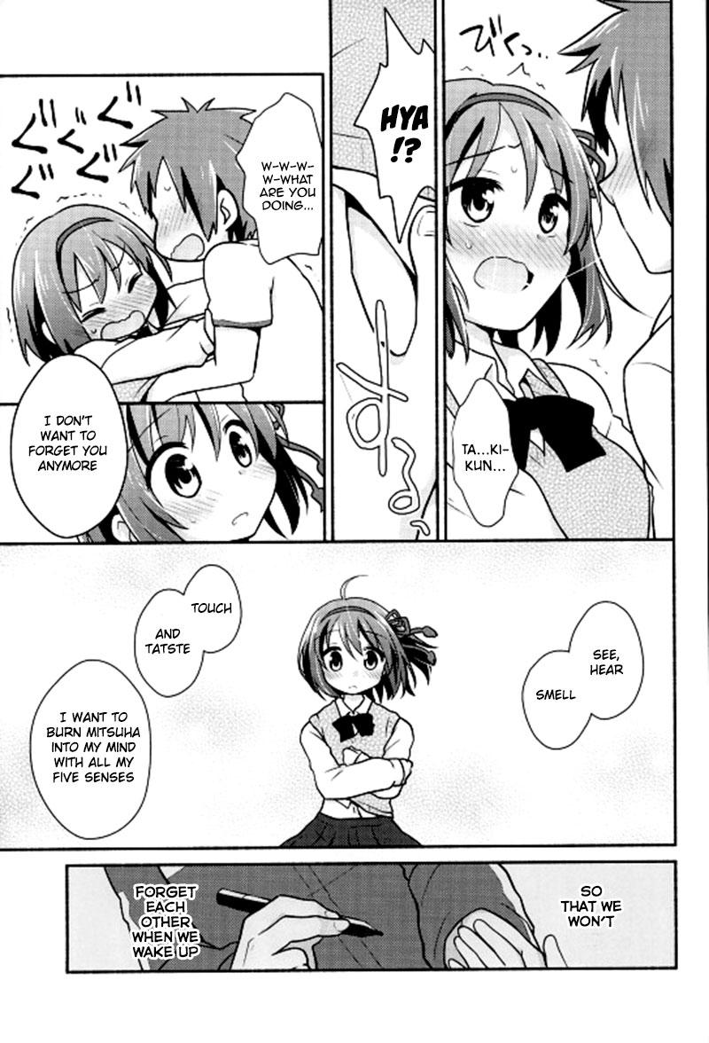 (C91) [Niwatoritowani (Taiki)] Kimi no Soba. - your side (Kimi no Na wa.) [English] [葛の寺] page 9 full