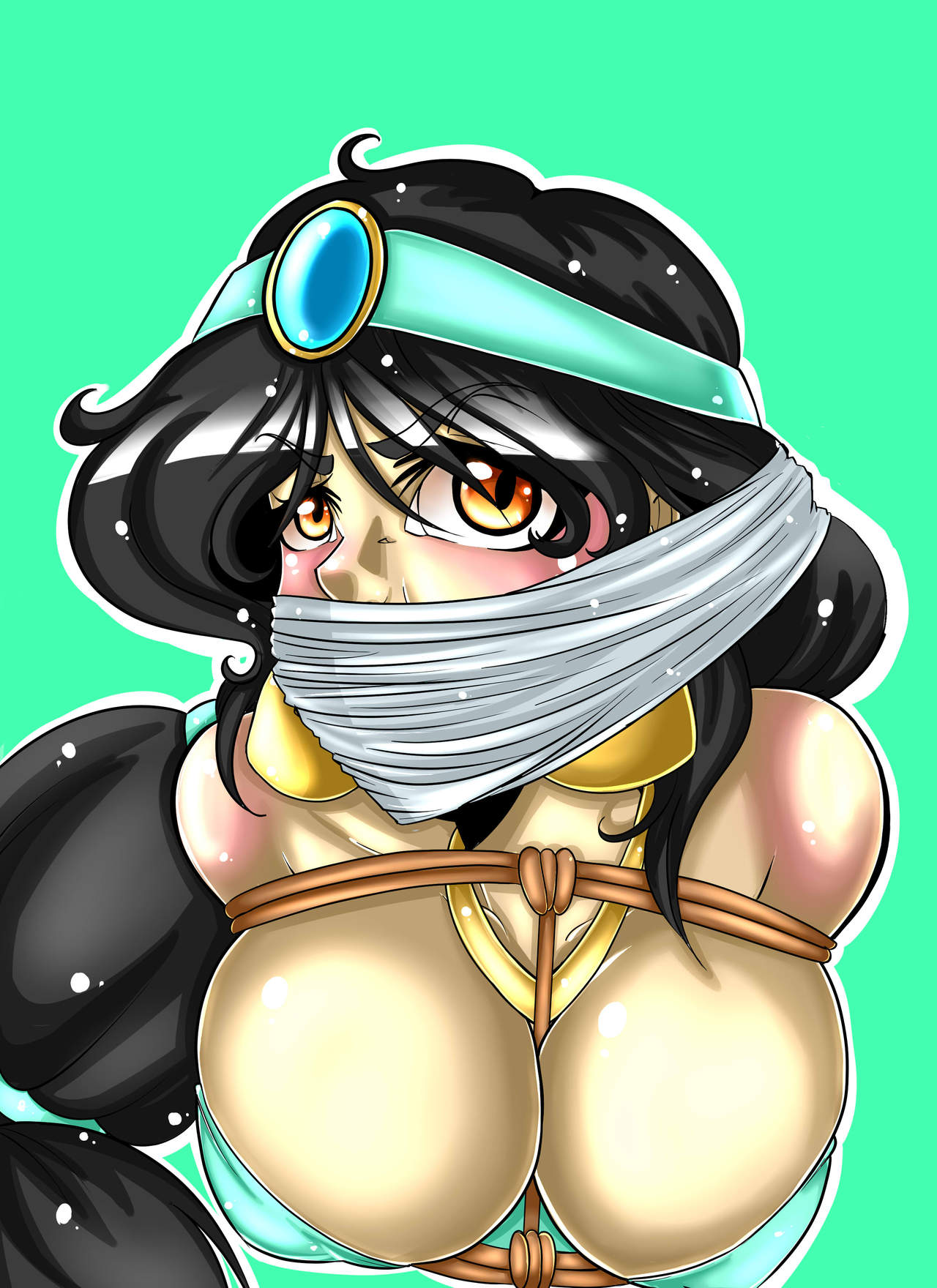 [GreenLeona] - Jasmine and Kida gag portraits page 6 full