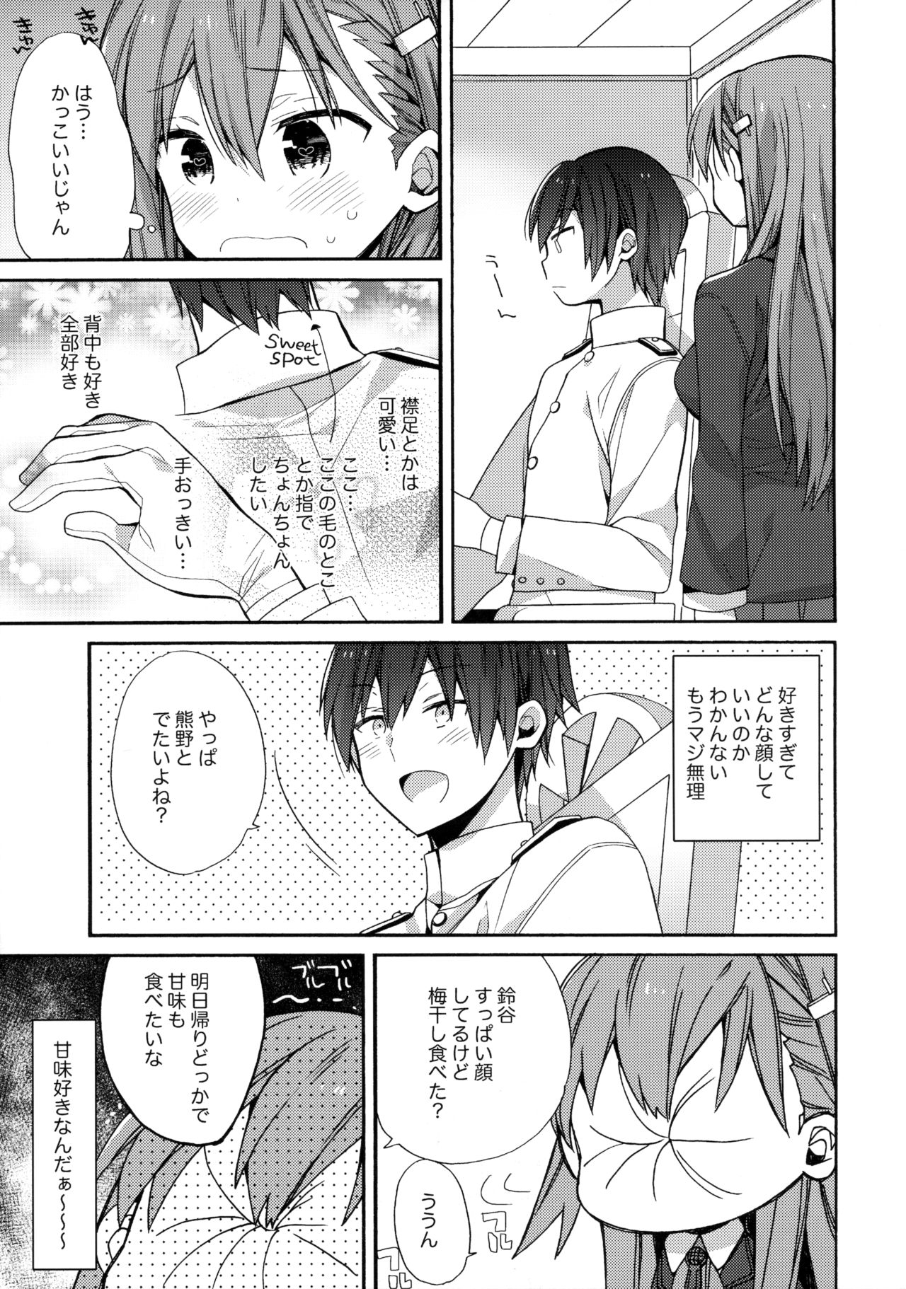 (COMIC1☆10) [ciaociao (Araki Kanao)] Kokuhaku Azassu Suzuya-chan (Kantai Collection -KanColle-) page 6 full