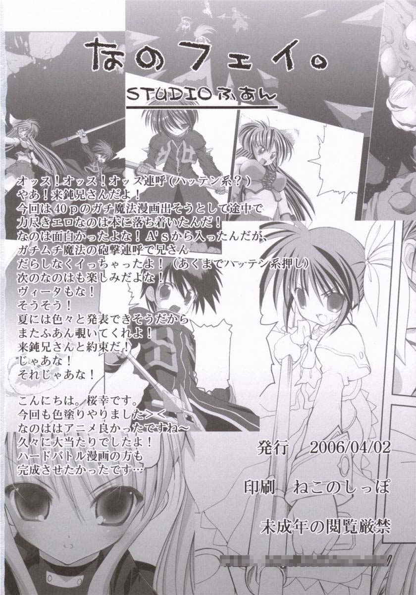 (SC31) [STUDIO HUAN (Raidon)] NanoFei. (Mahou Shoujo Lyrical Nanoha) page 33 full