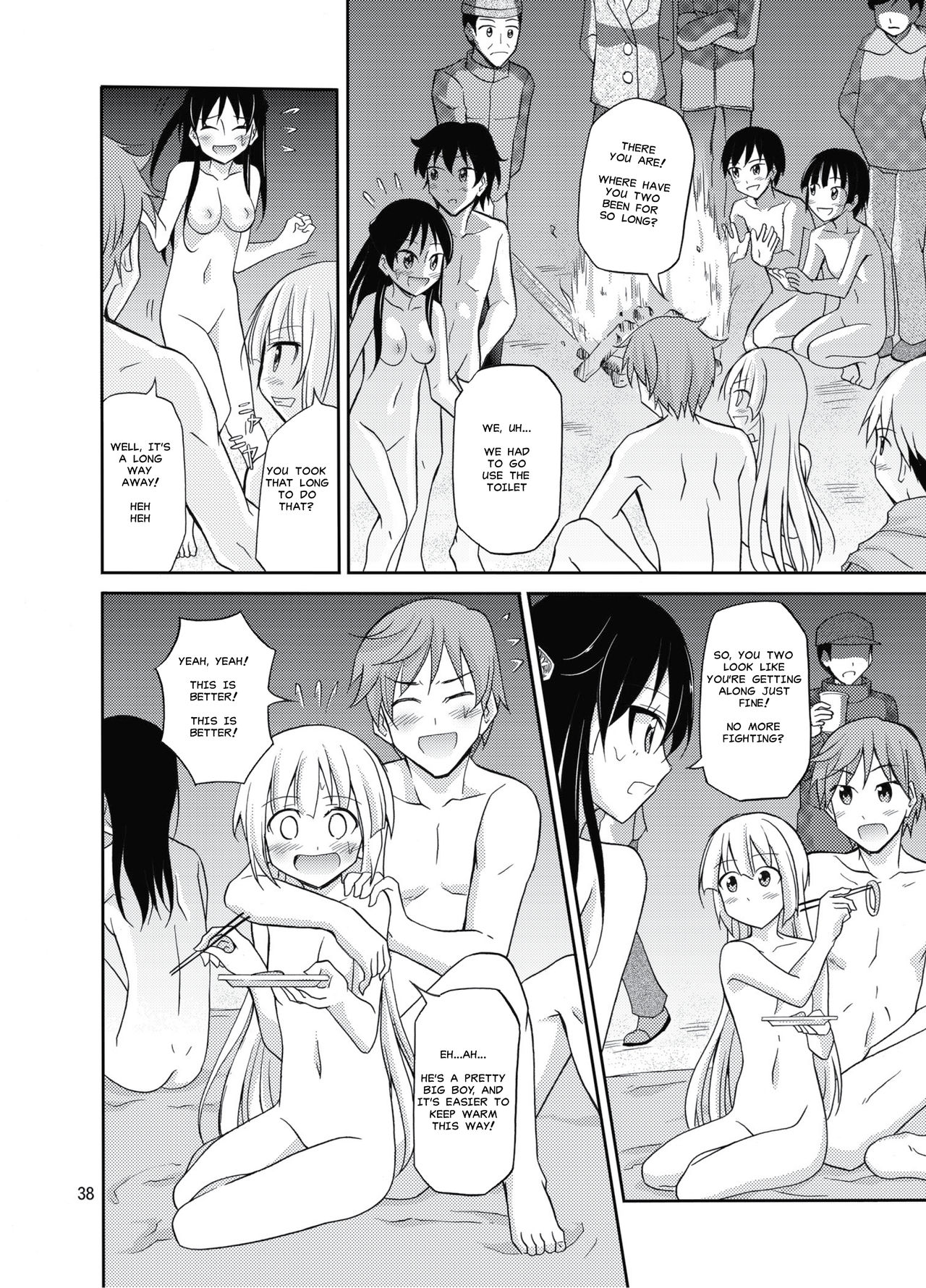 [Nihon Dandy (Matsuno Susumu)] Shima no Narawashi Zenra de Misogi [English] [MisterJ167] [Digital] page 37 full